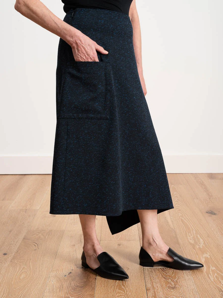origami skirt - black/blue multi - Image 2