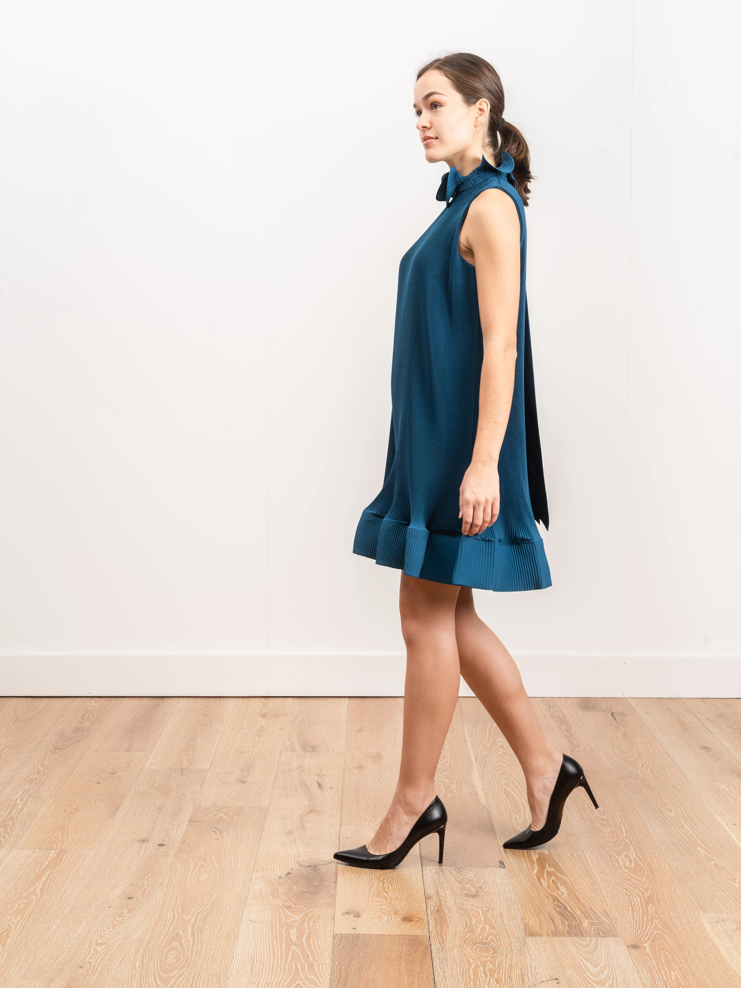pleated short dress - Image 3
