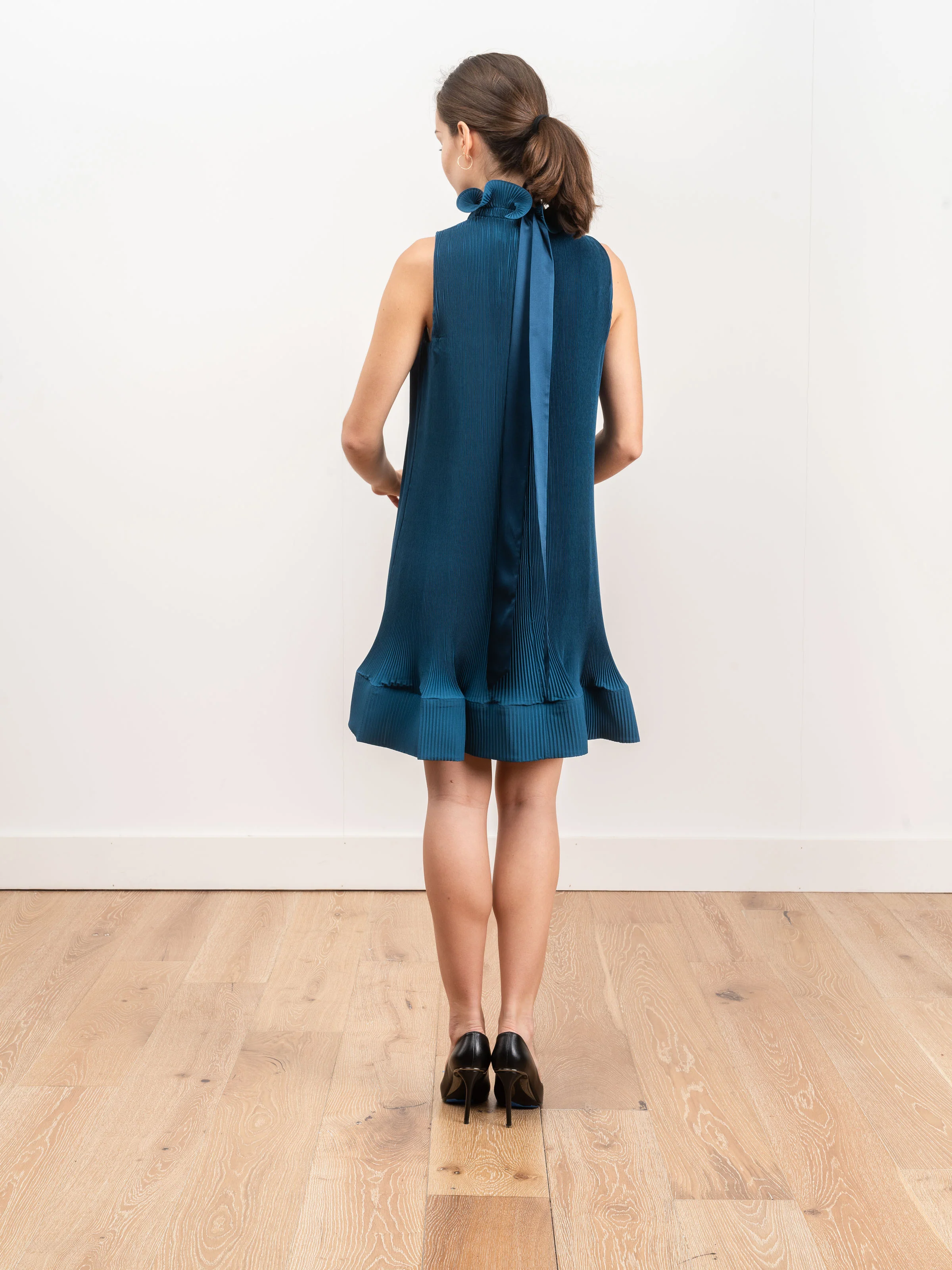 pleated short dress - Image 5
