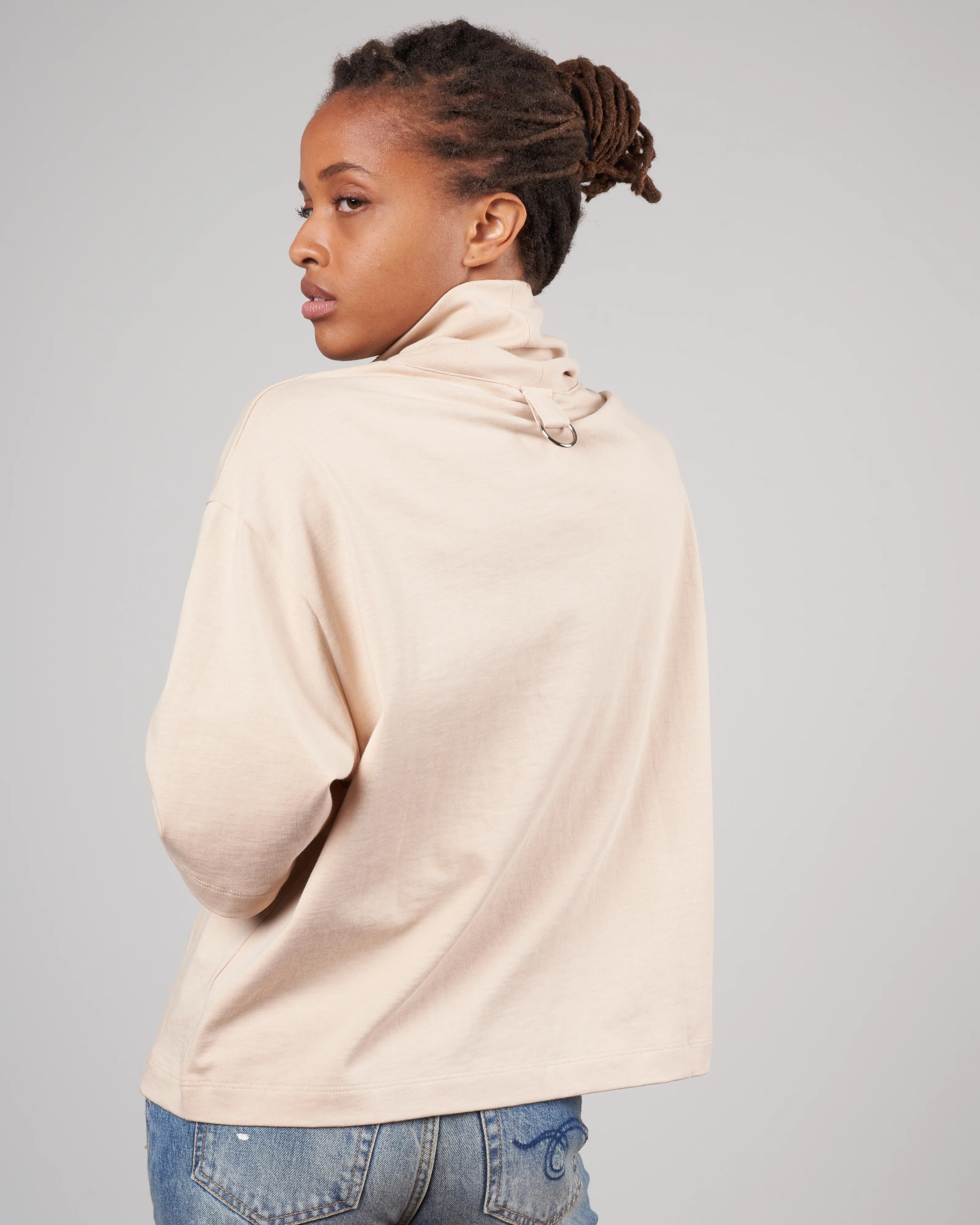 punto milano turtleneck shirt - light toffee - Image 4
