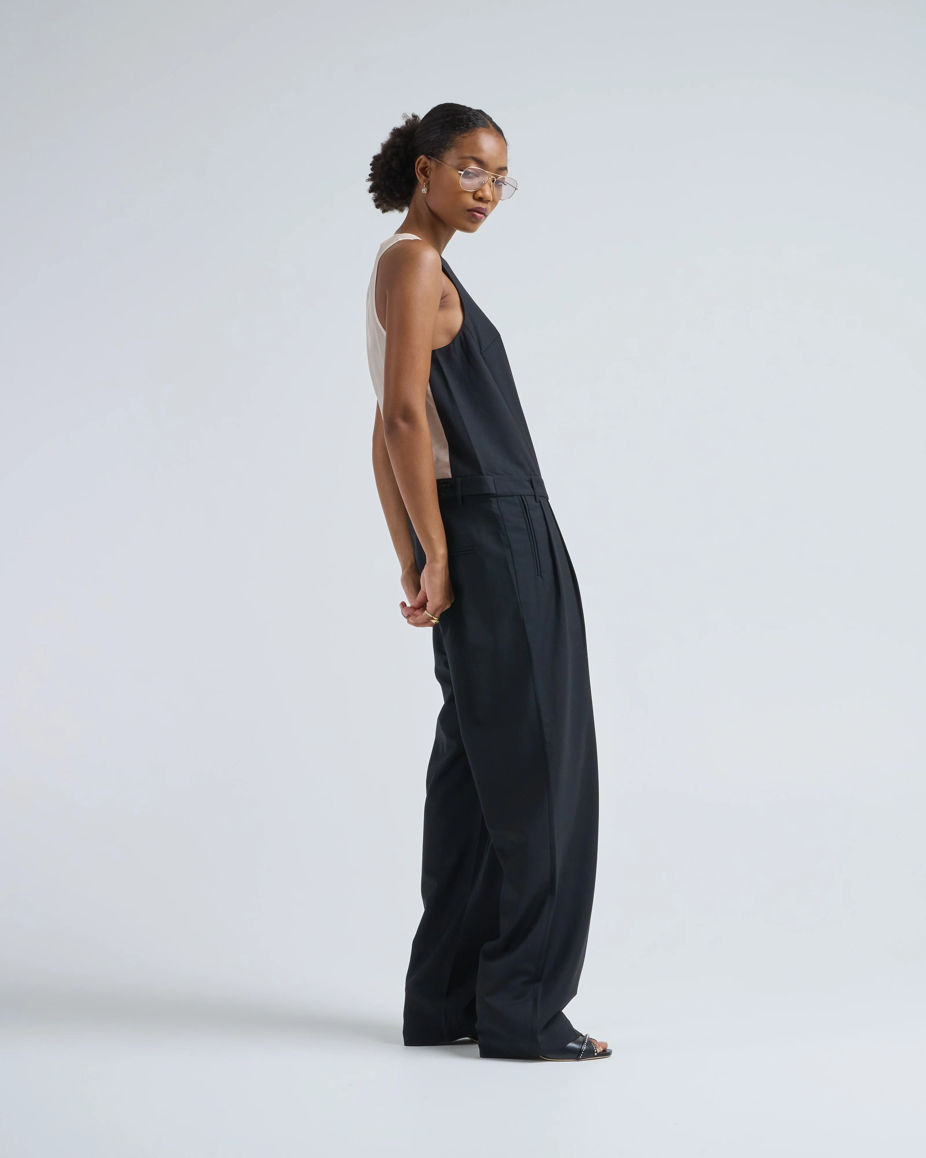 recycled tropical wool jumpsuit - Image 3