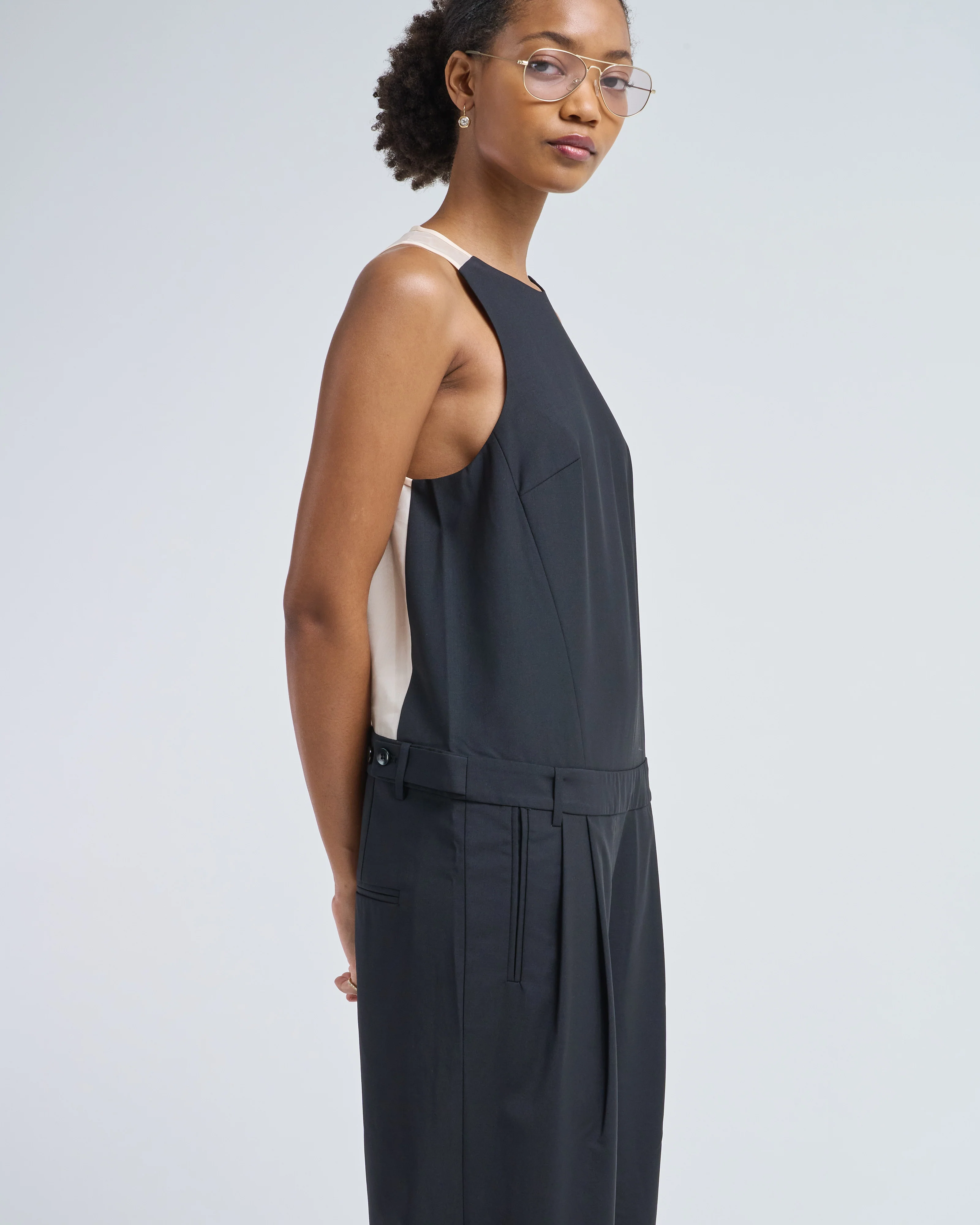 recycled tropical wool jumpsuit - Image 4
