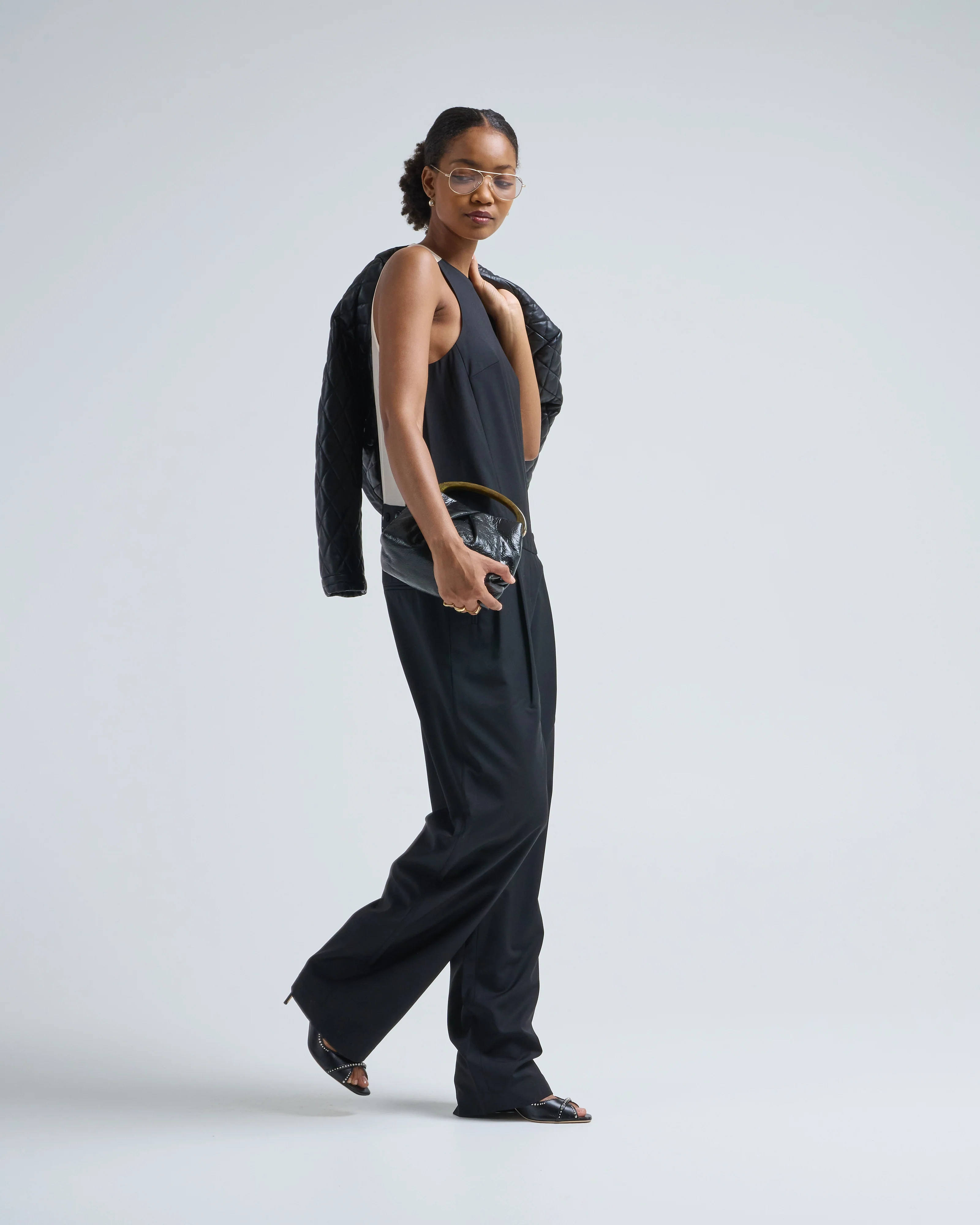 recycled tropical wool jumpsuit - Image 5