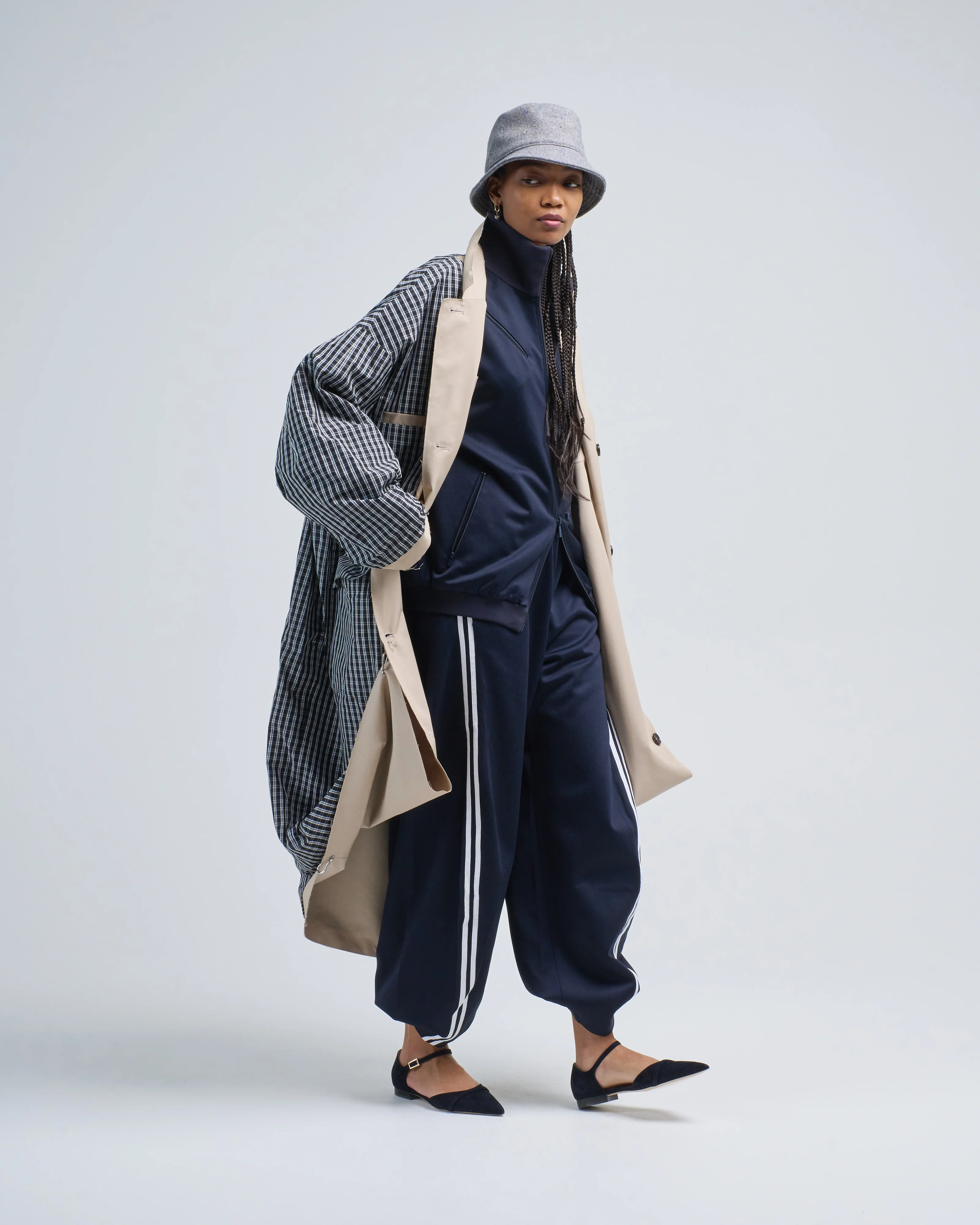 reversible cuffed trench - Image 2
