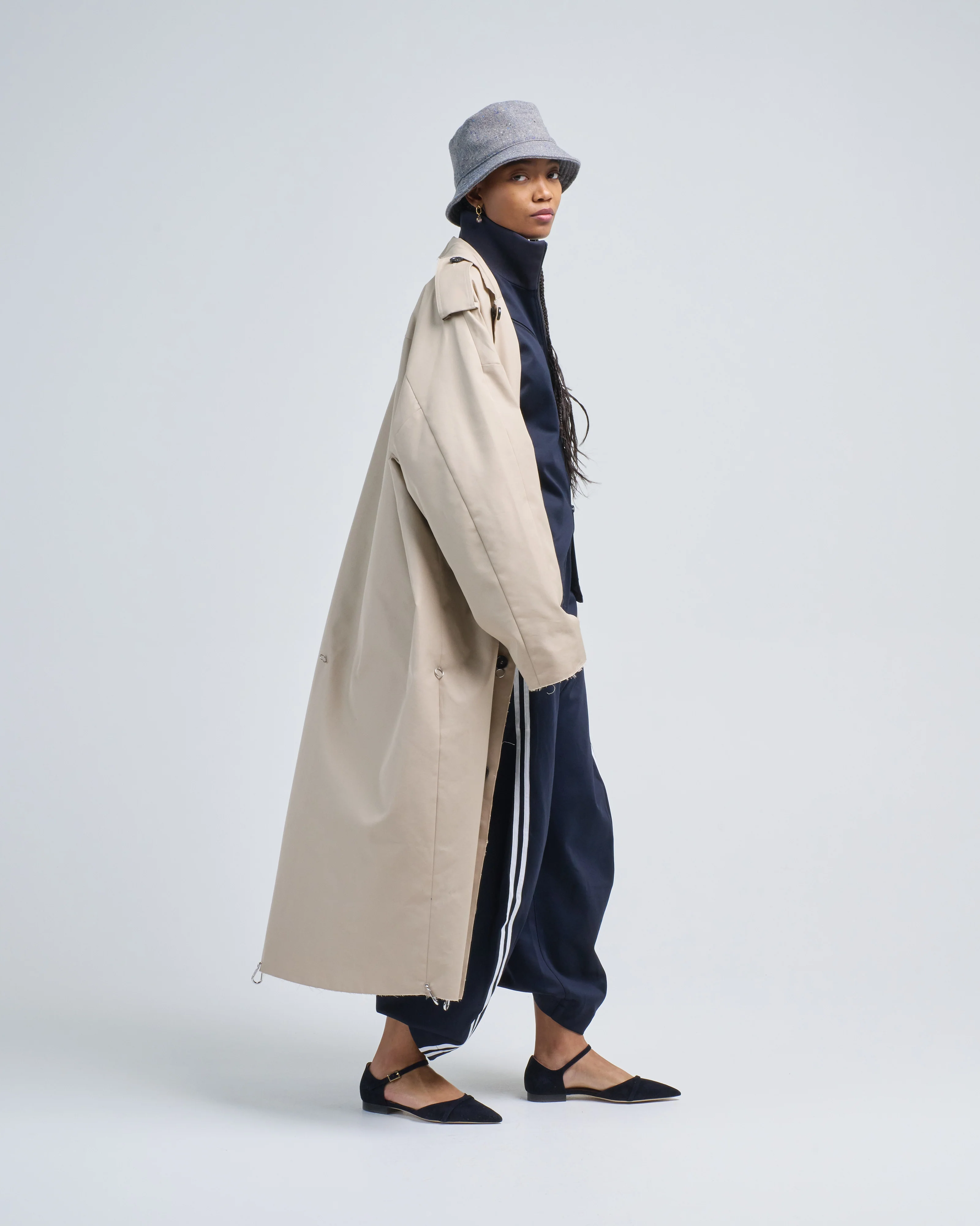 reversible cuffed trench - Image 5