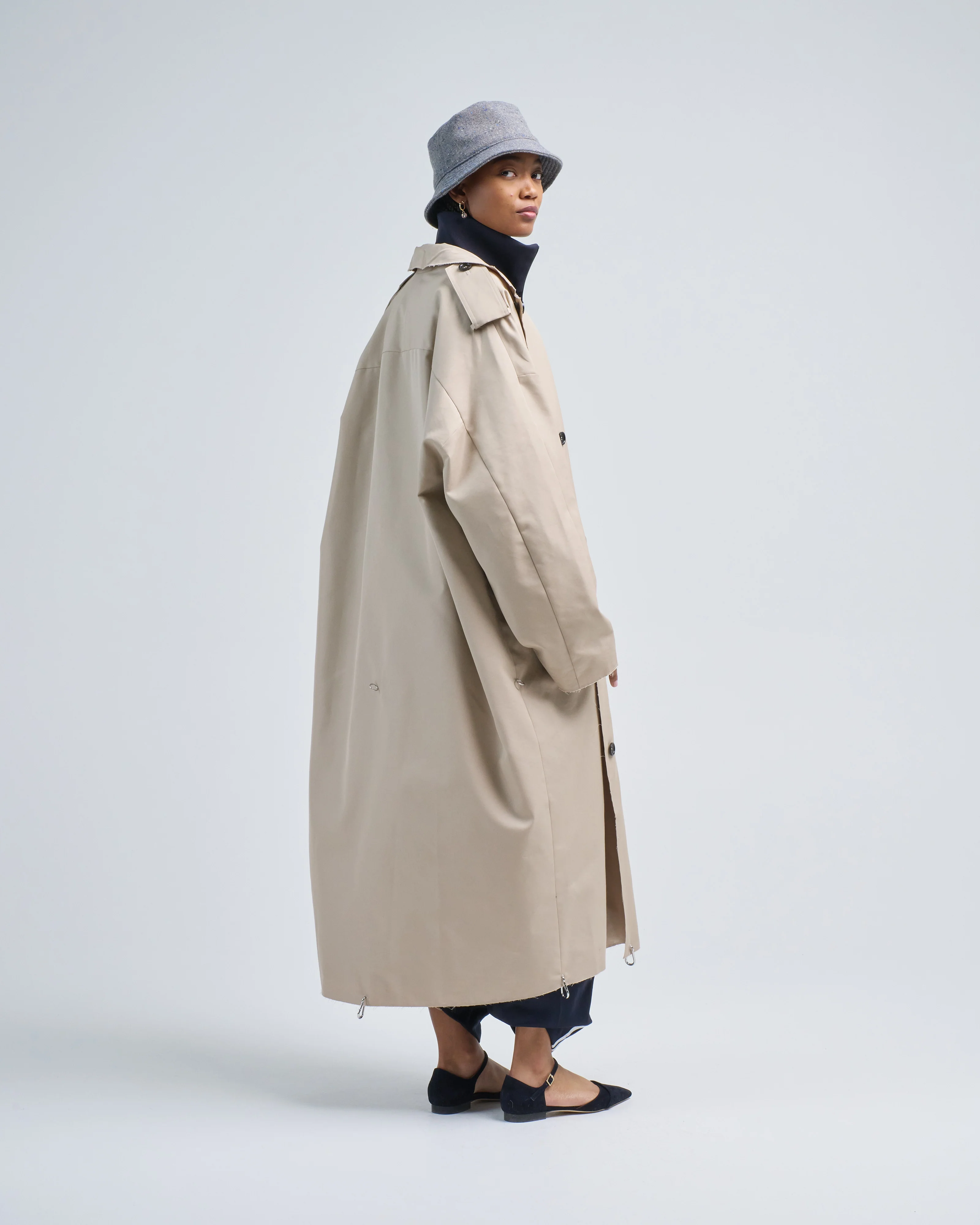 reversible cuffed trench - Image 6