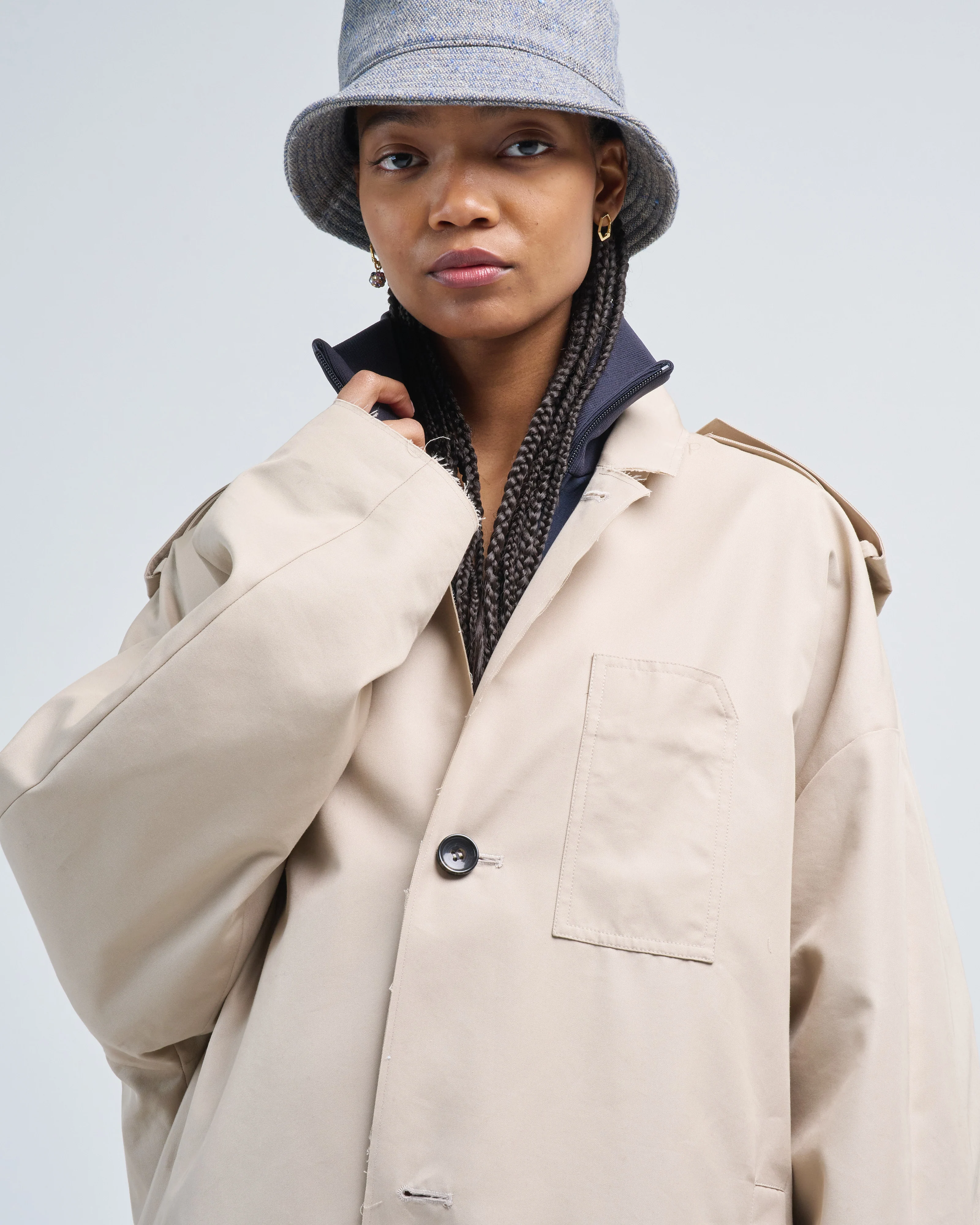 reversible cuffed trench - Image 7