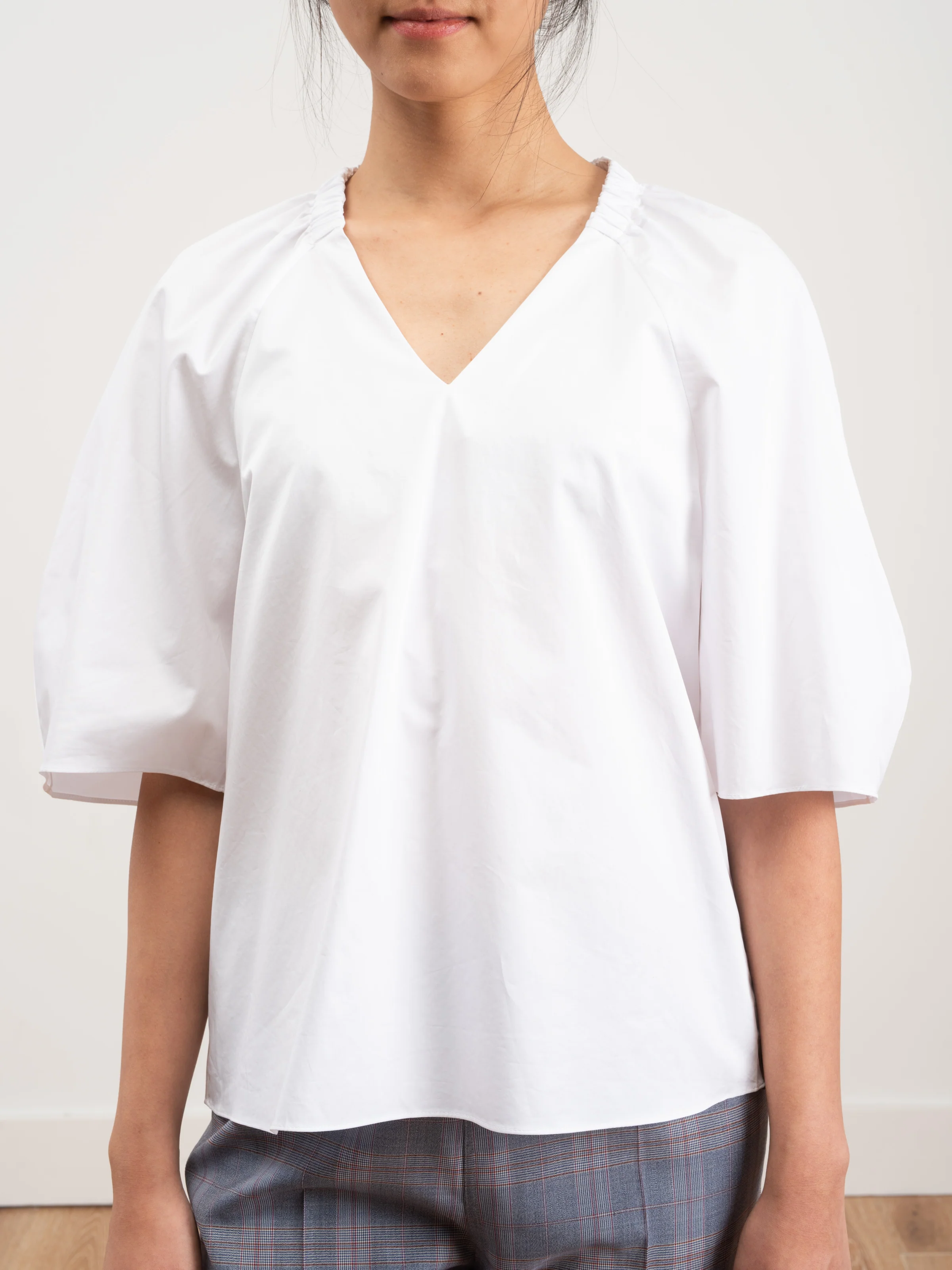 deep v shirred top - Image 4