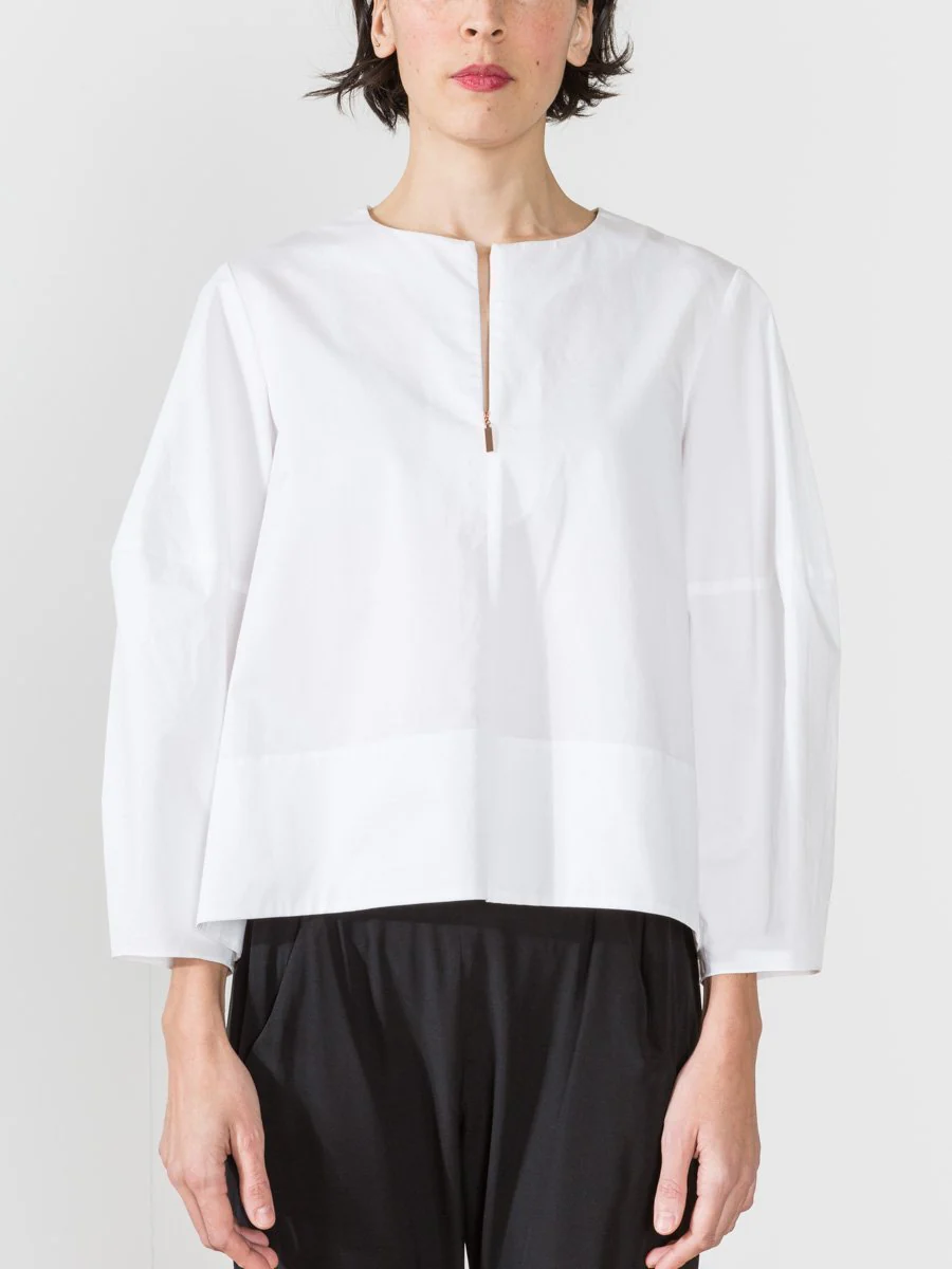 zip front top - white - Image 3