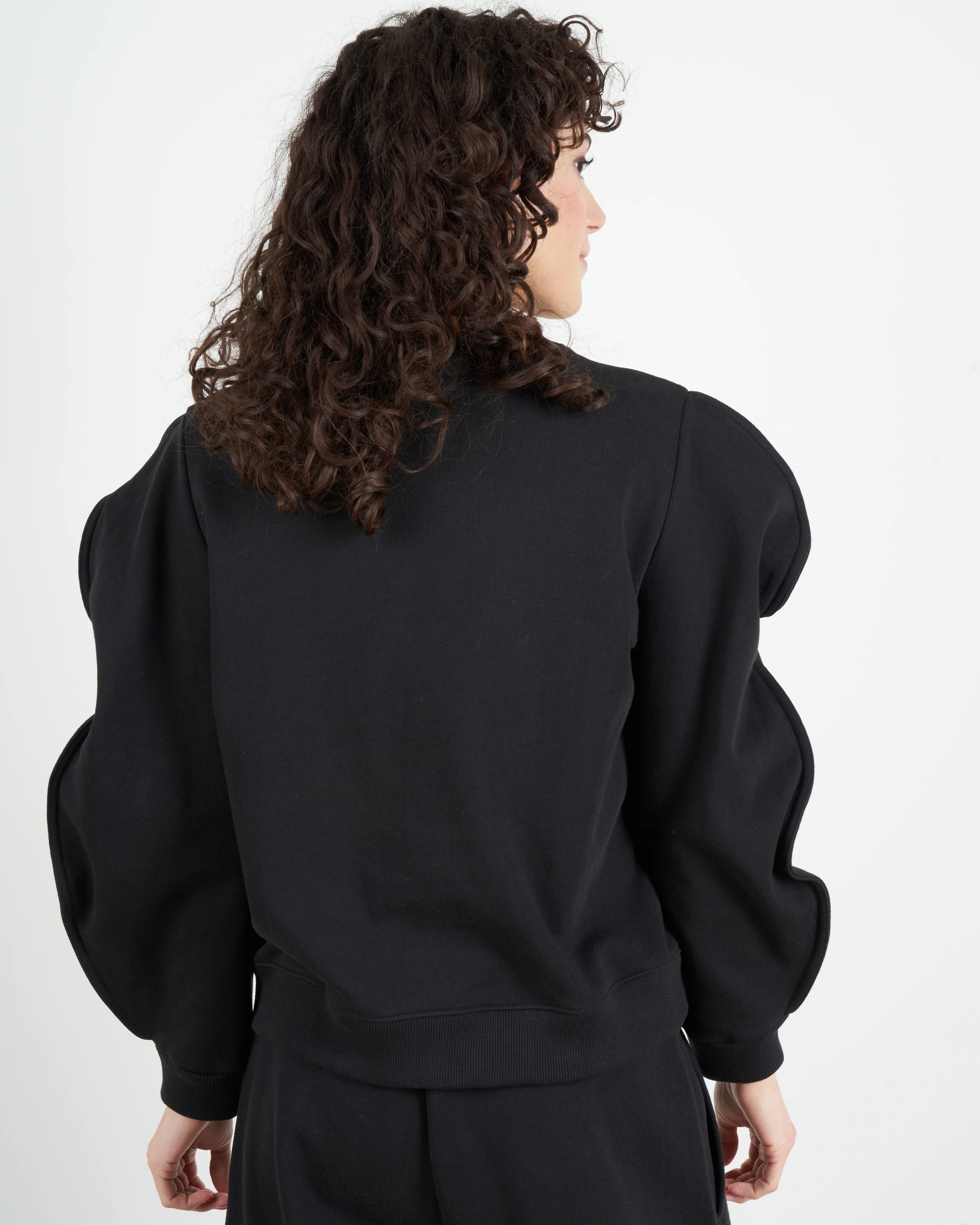 scallop sweatshirt - black black - Image 4