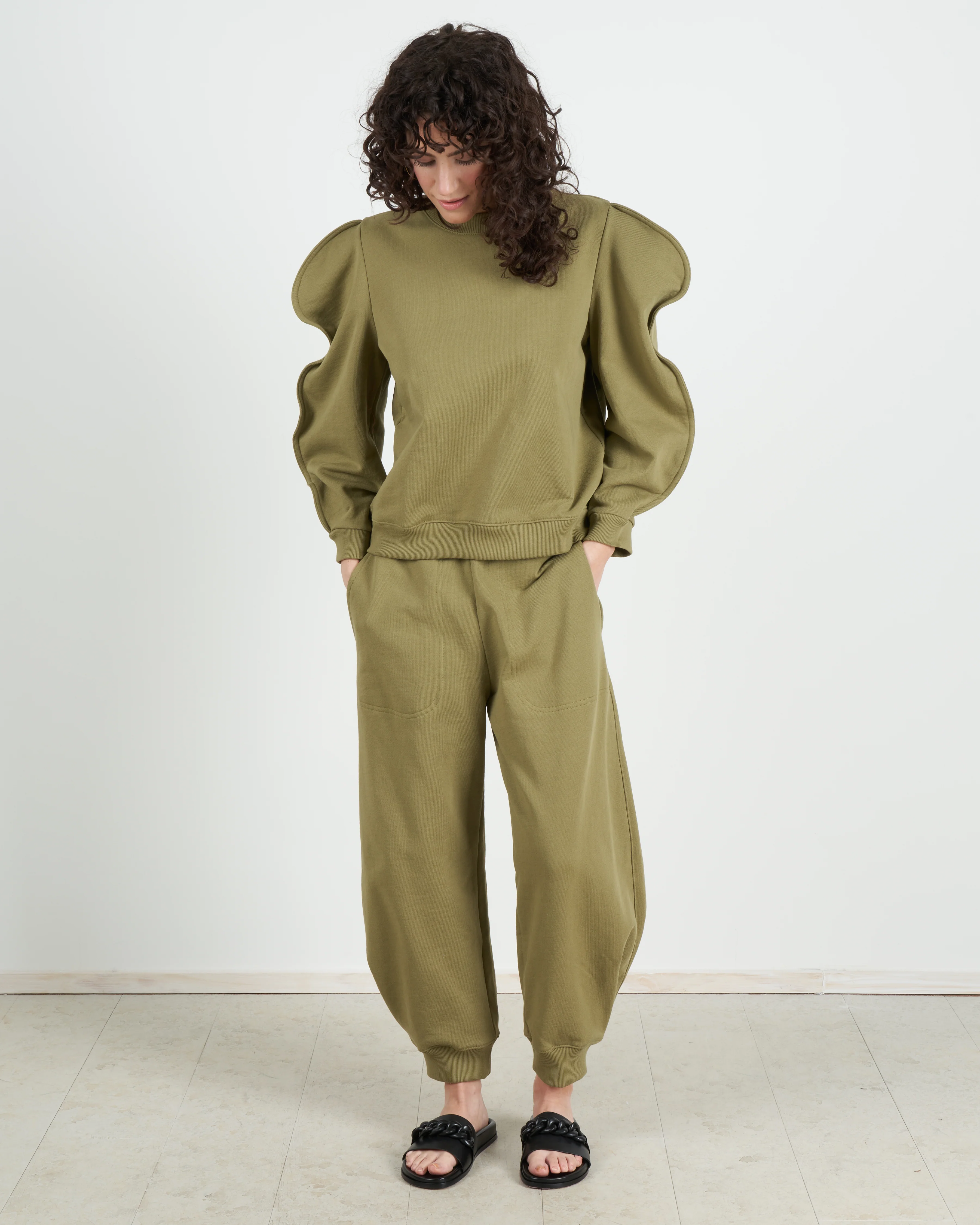 scallop sweatshirt - moss moss - Image 4