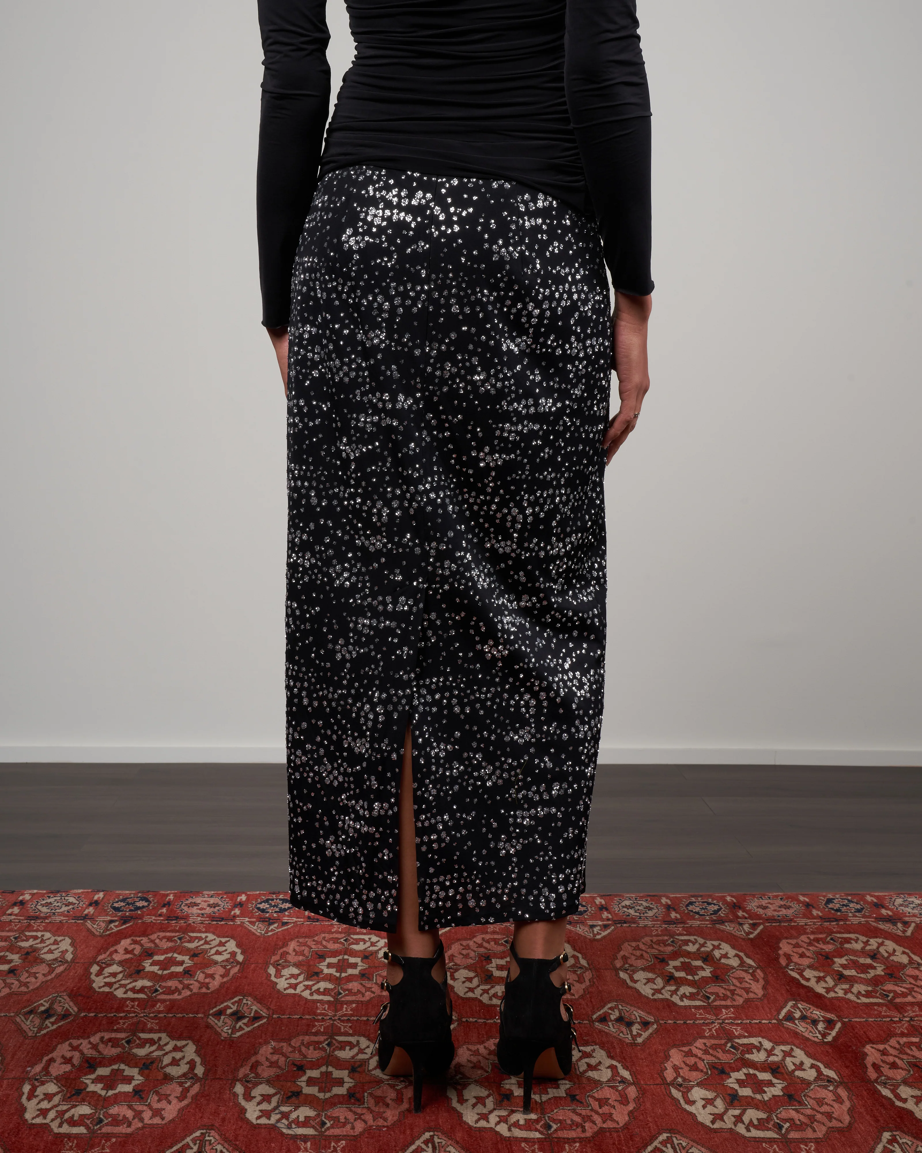 scintilla jersey pencil skirt - black - Image 4