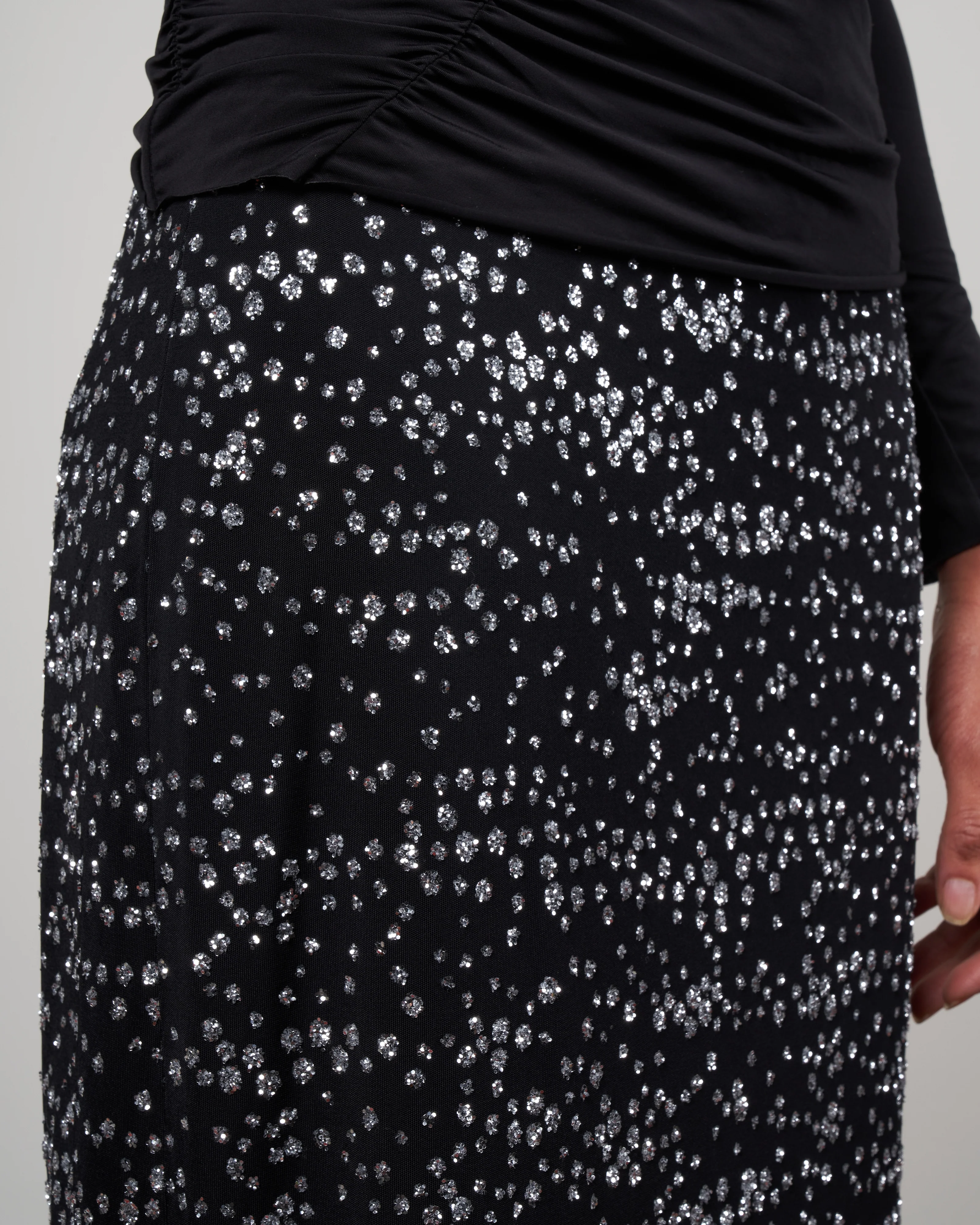 scintilla jersey pencil skirt - black - Image 5
