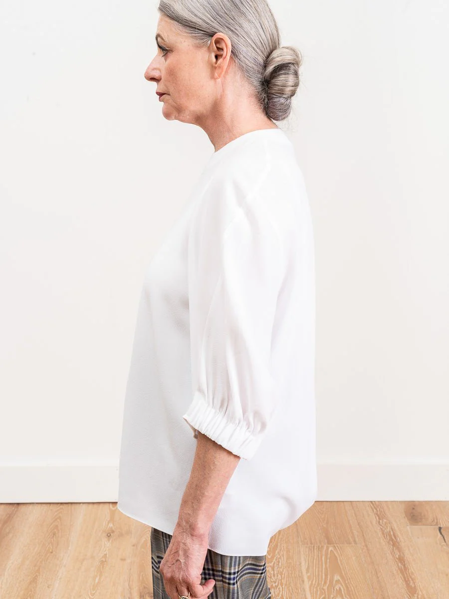 shirred sleeve raglan top - Image 5