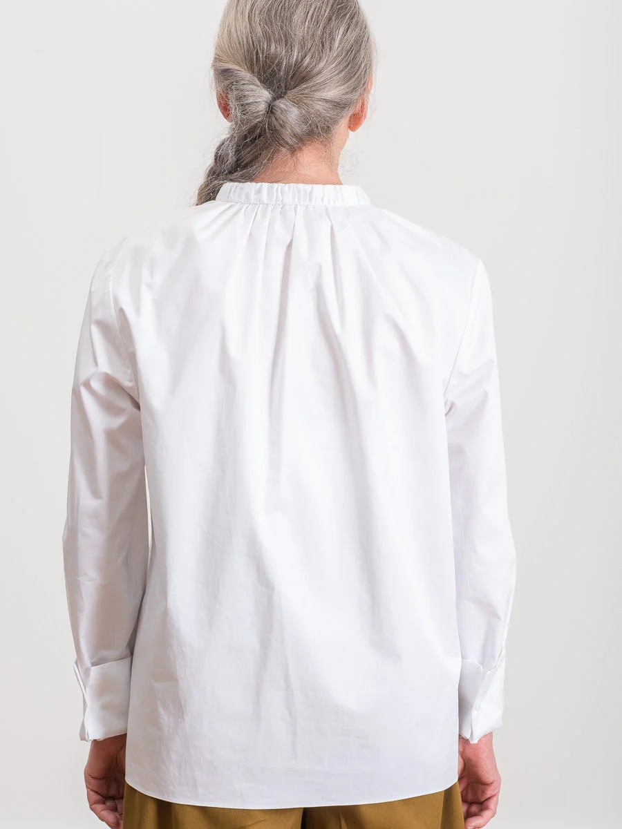shirred split neck top - Image 4