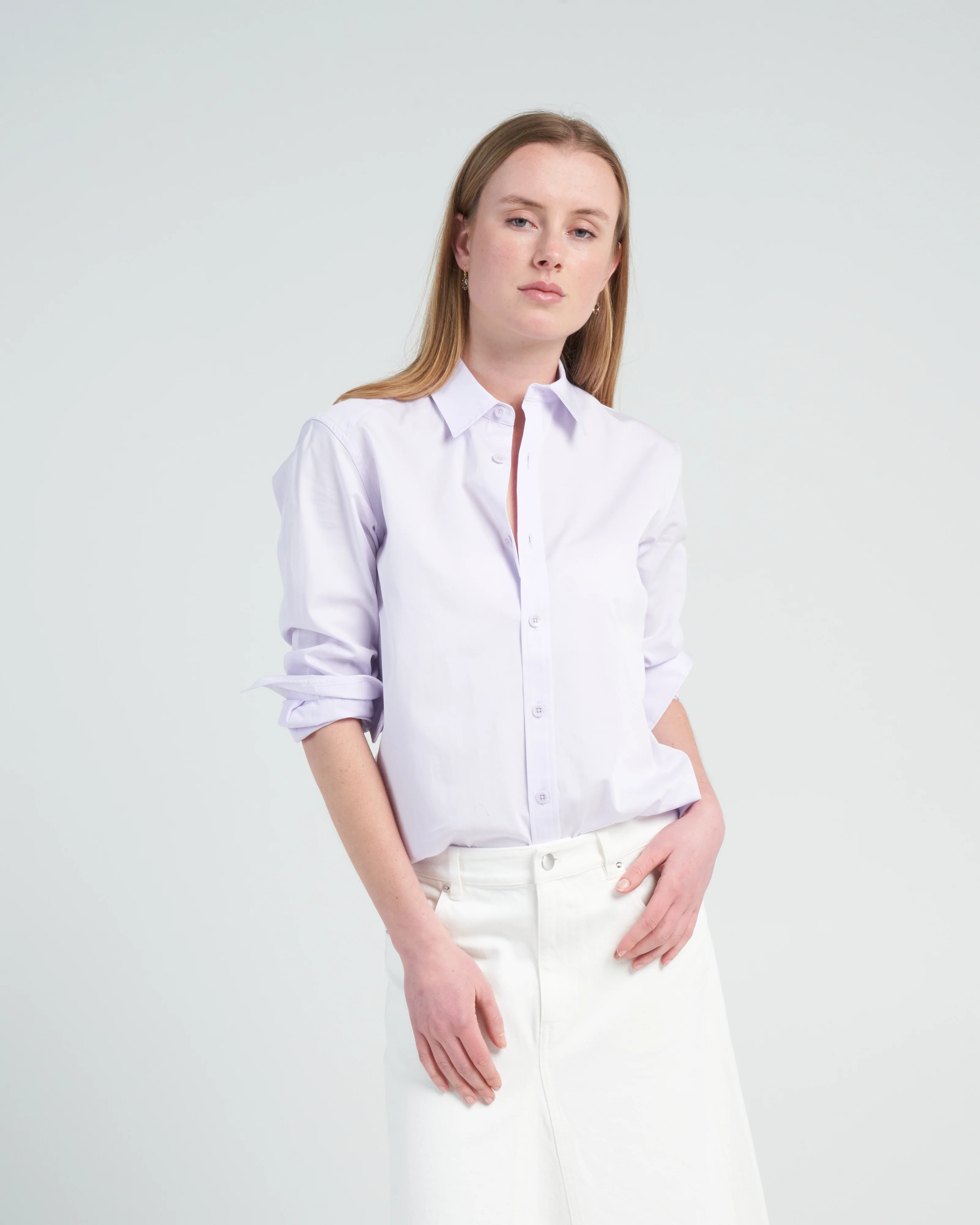 shirting charlie mens slim shirt - lavender - Image 2