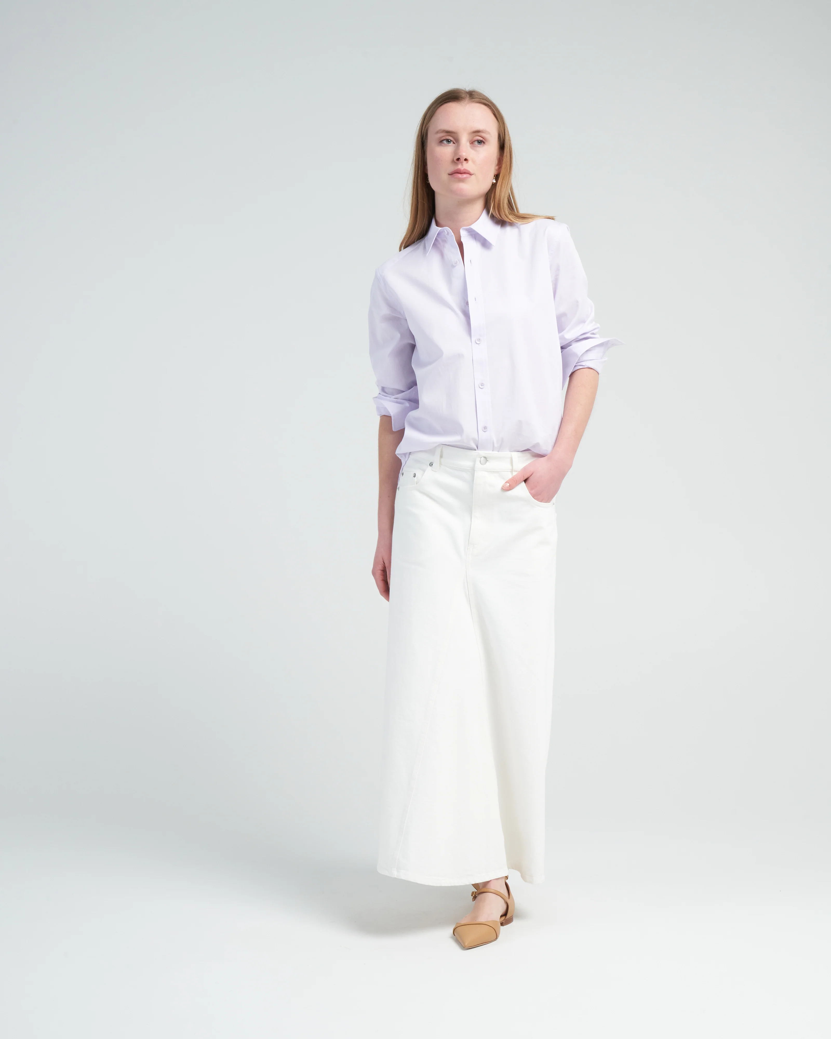shirting charlie mens slim shirt - lavender - Image 3