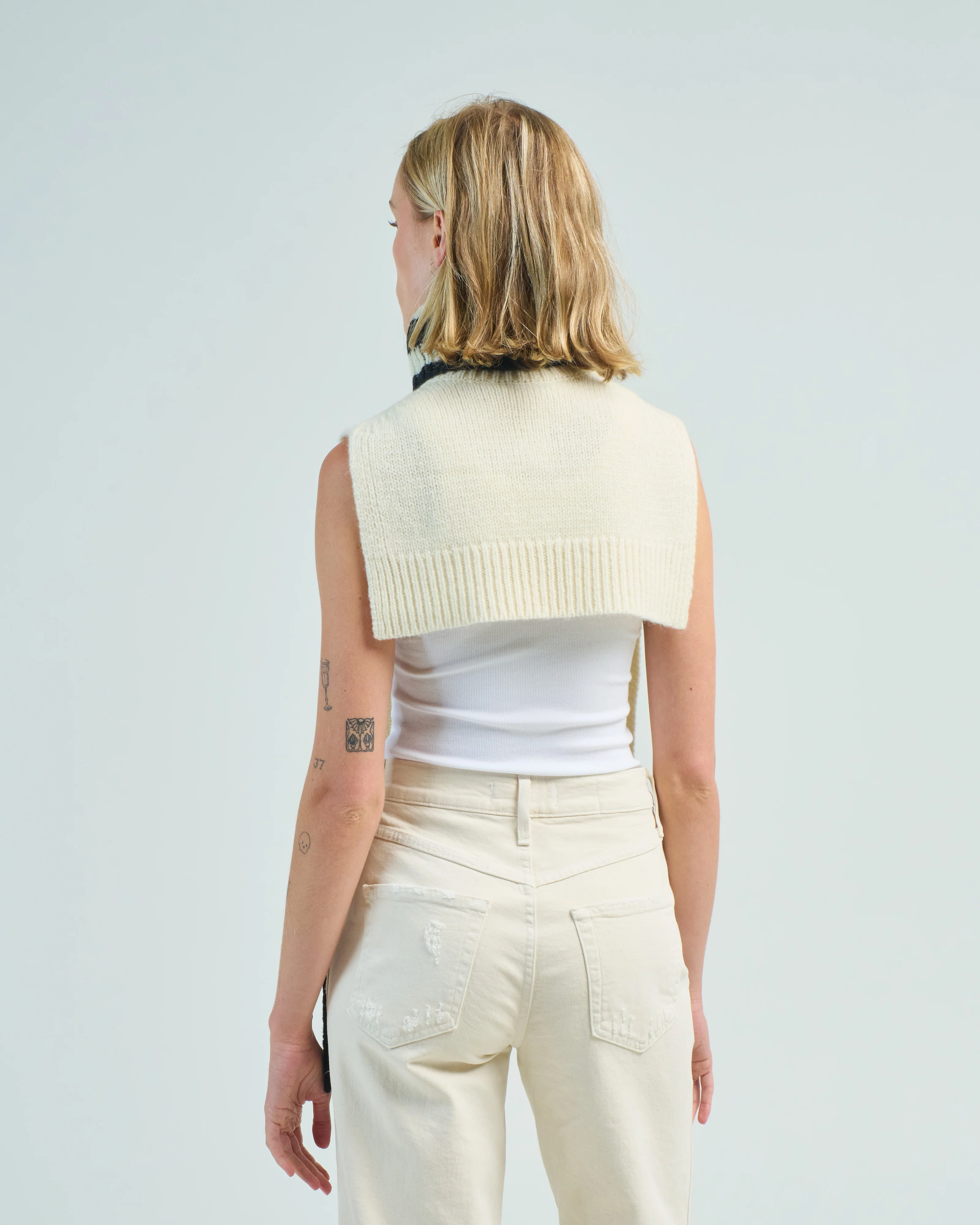 soft lambswool sporty turtleneck dicky sweater - Image 2