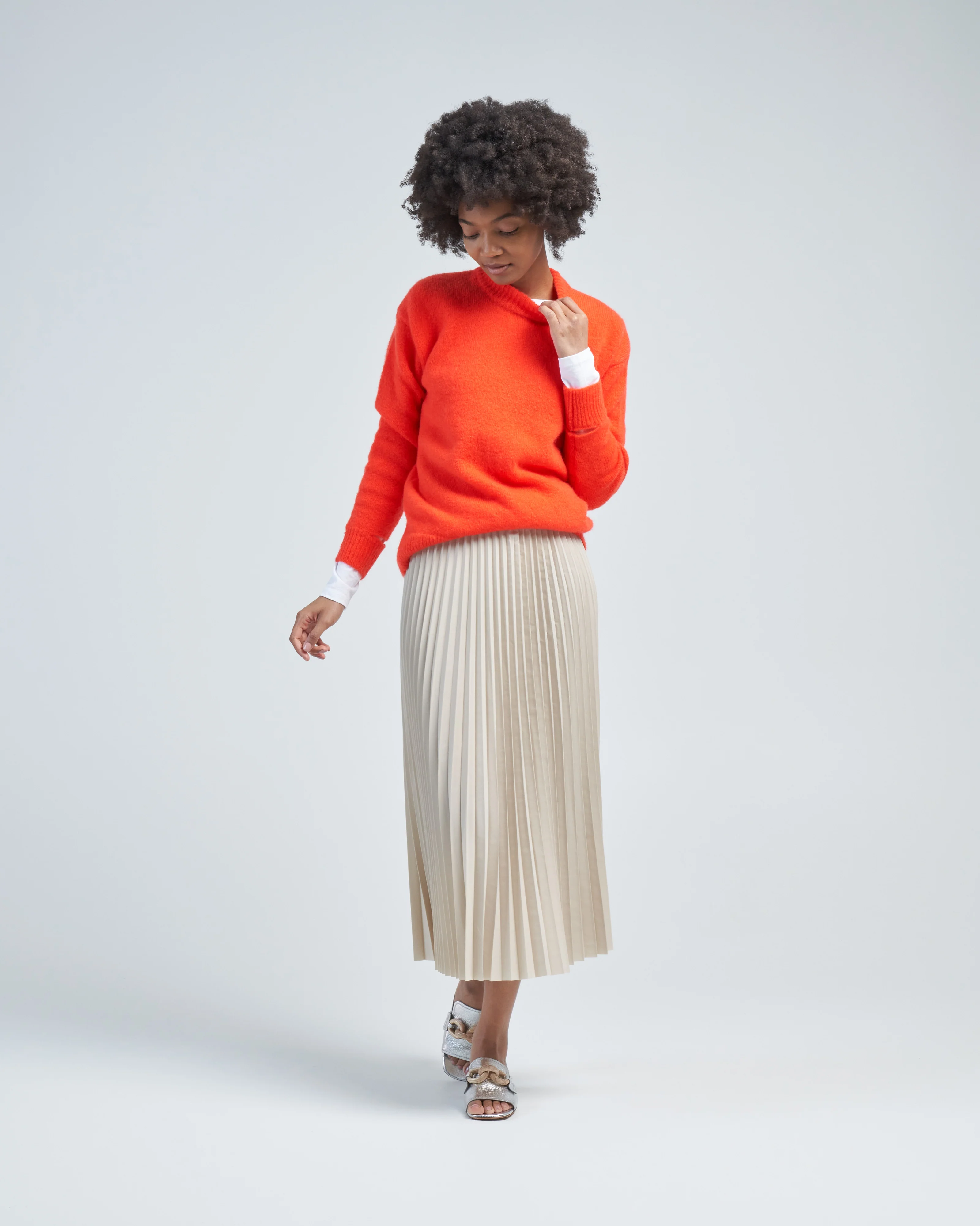 soft mohair crewneck easy pullover - Image 2