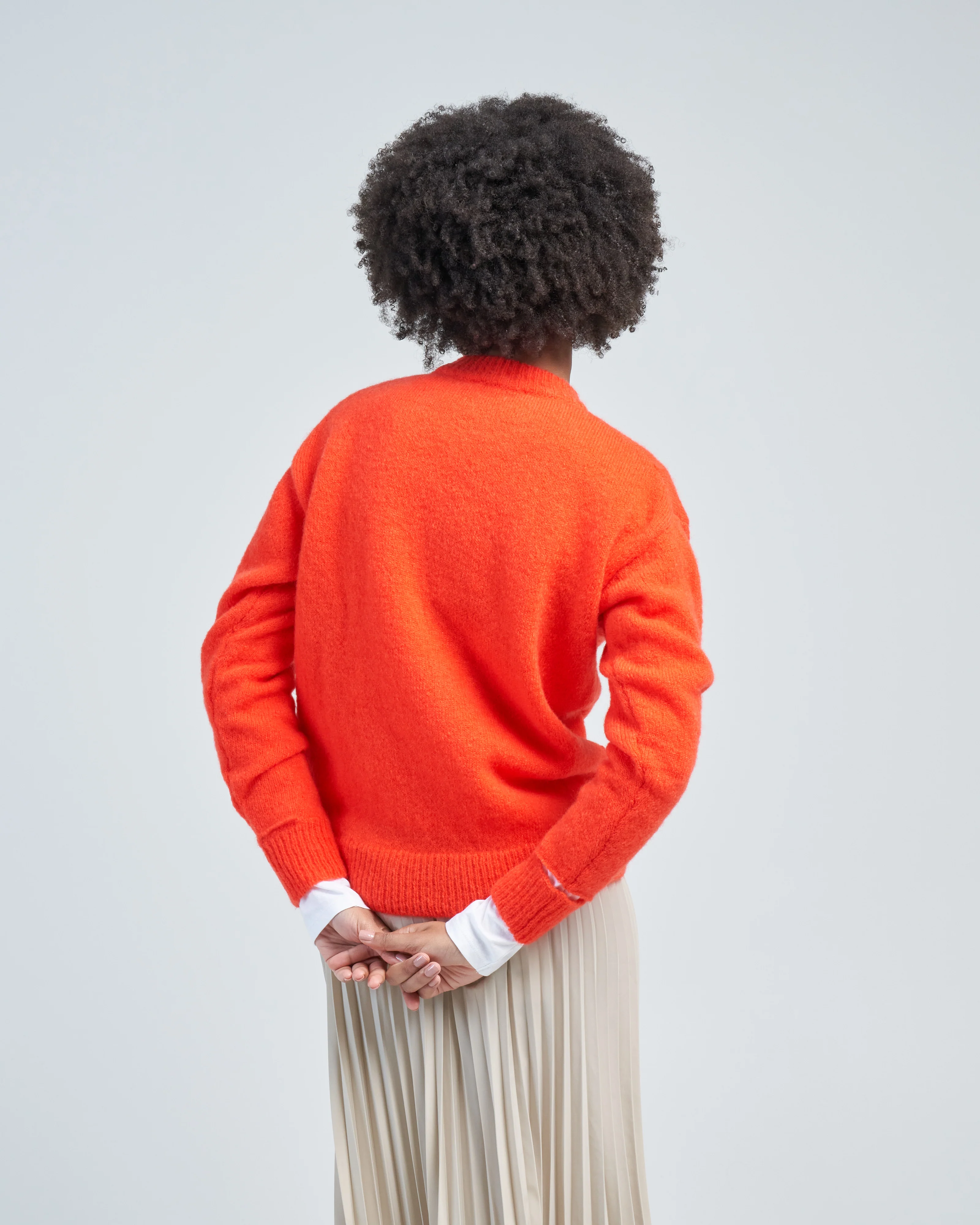 soft mohair crewneck easy pullover - Image 4