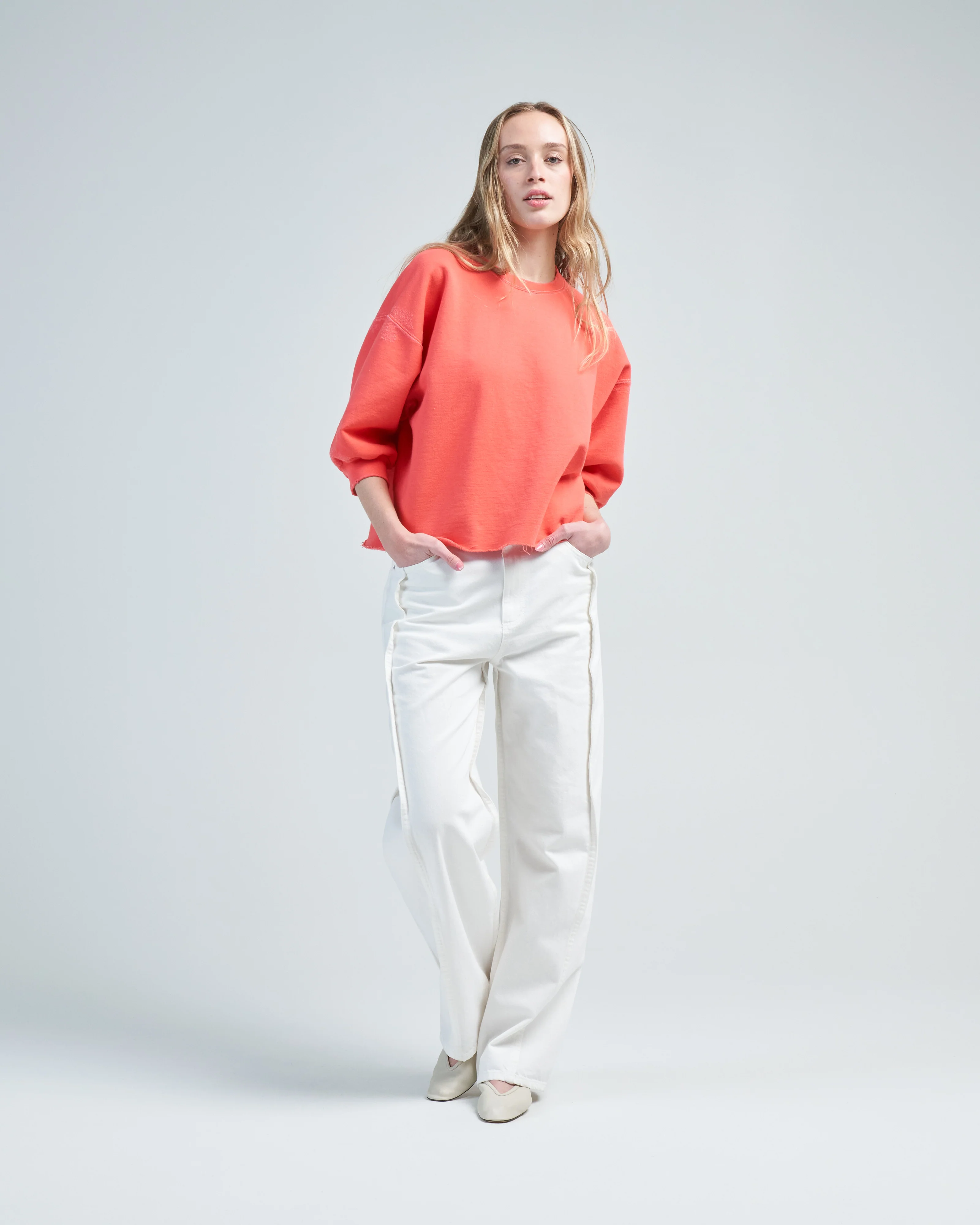 spring denim tuck jean - Image 2