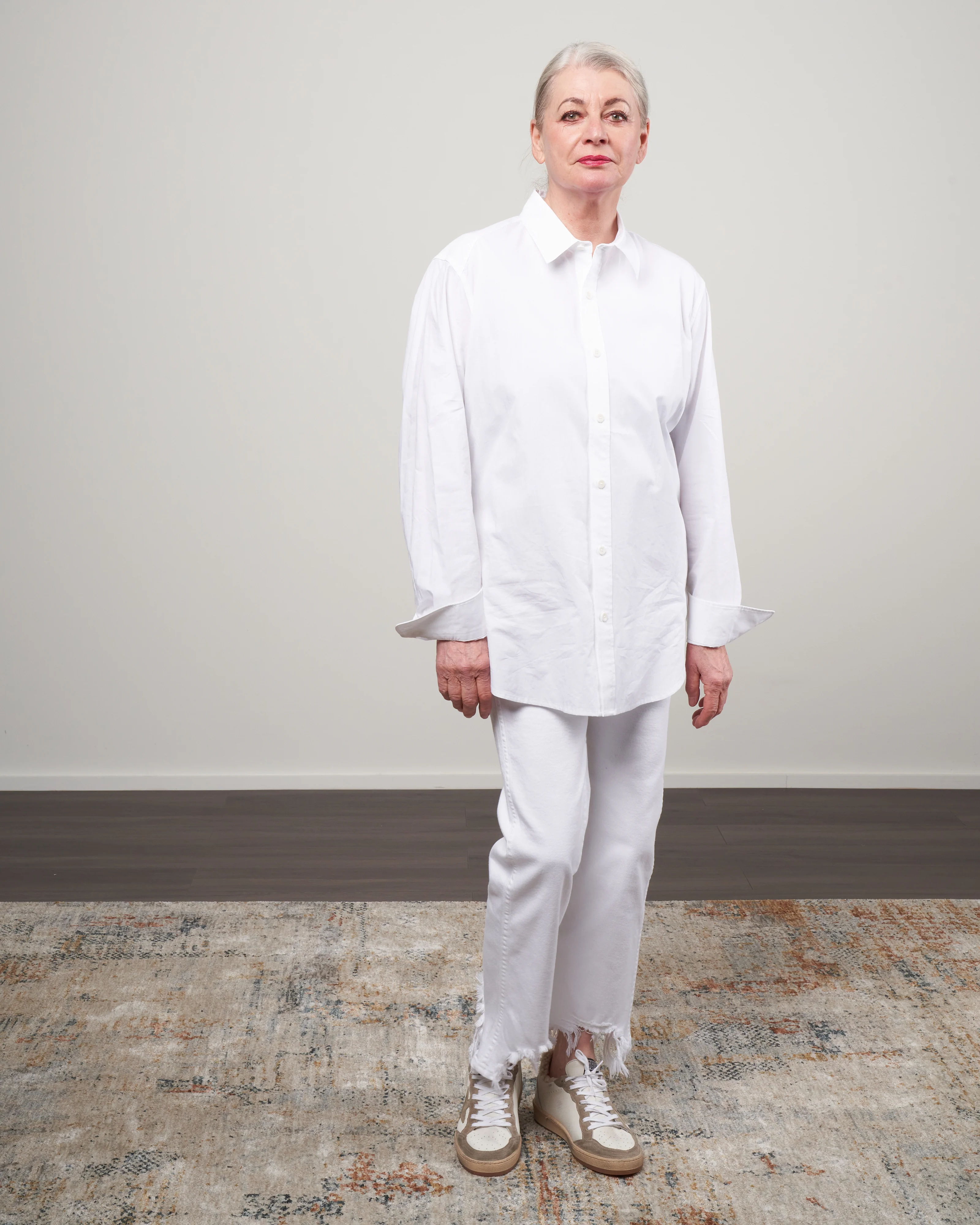spring shirting mens slim shirt - white - Image 2
