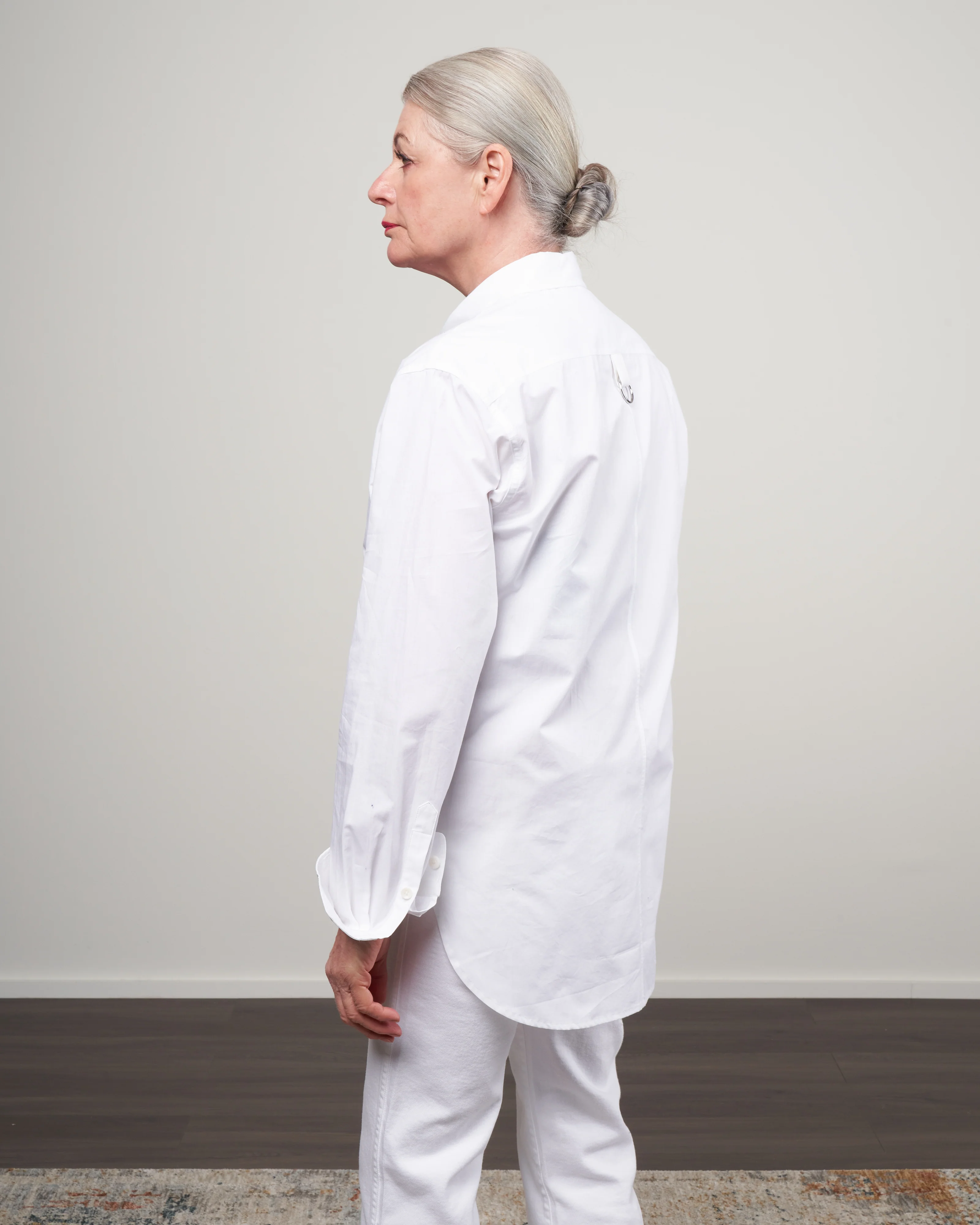 spring shirting mens slim shirt - white - Image 3