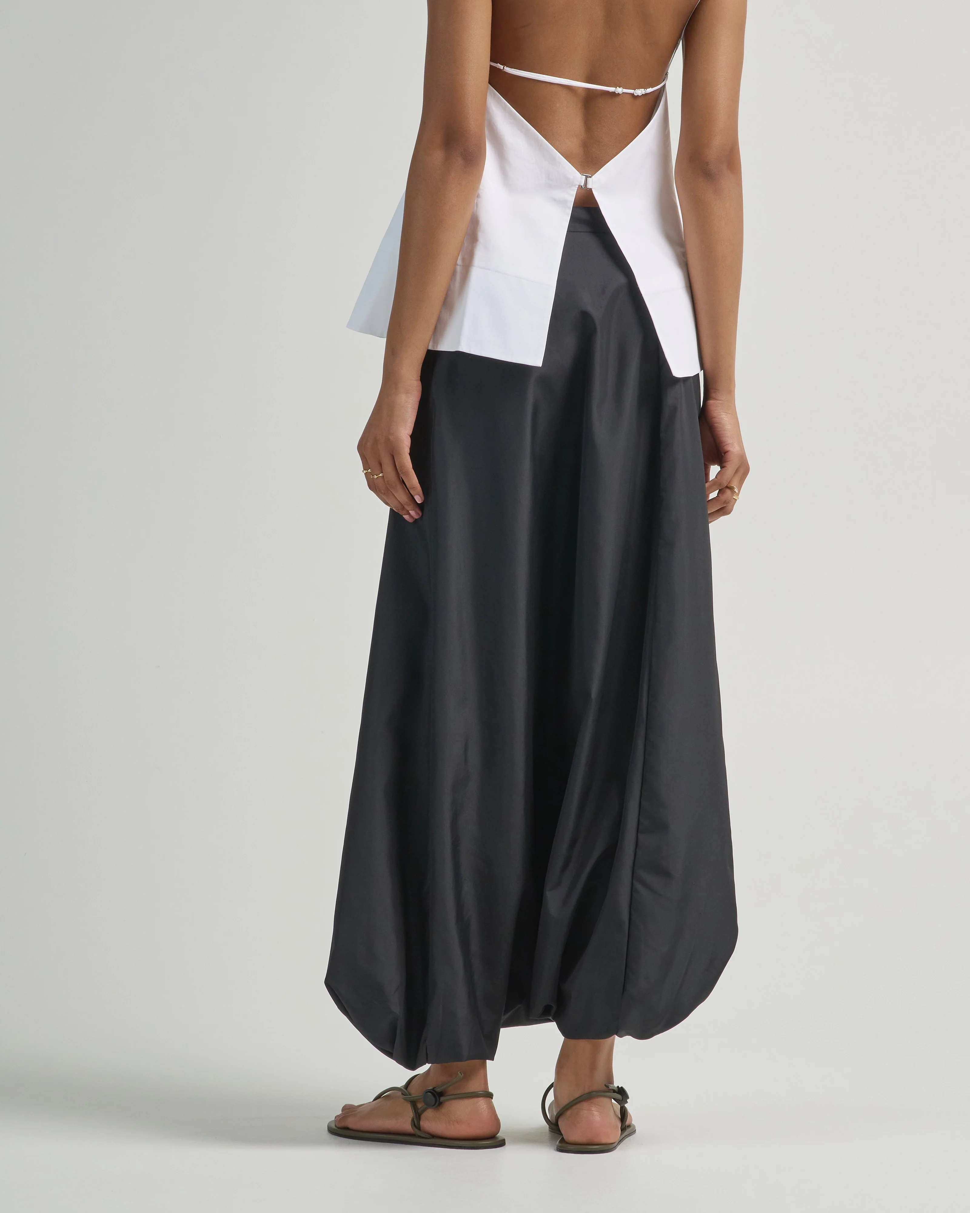 summer nylon flat front jalousie skirt - Image 5