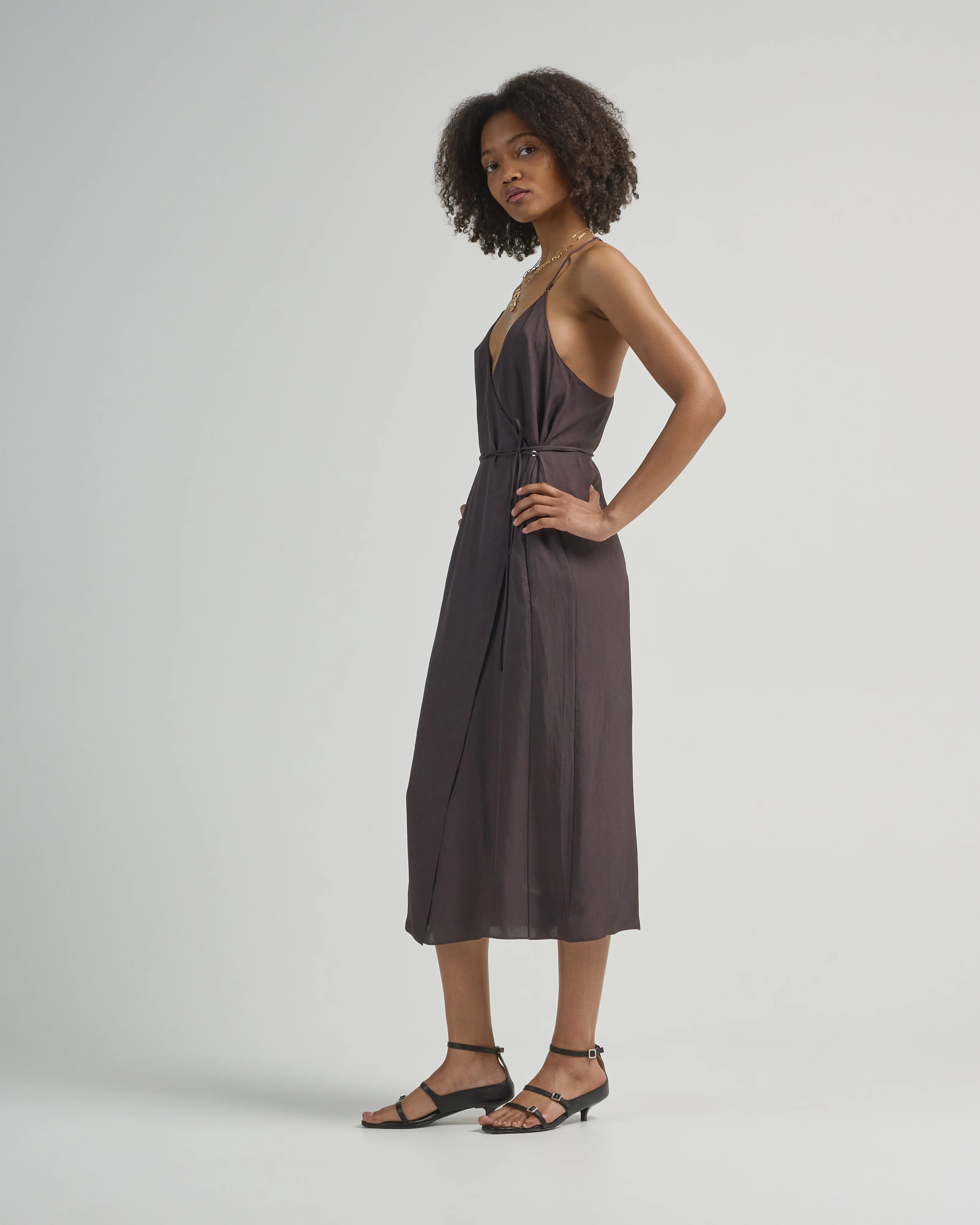 summer slip wrap dress - Image 3