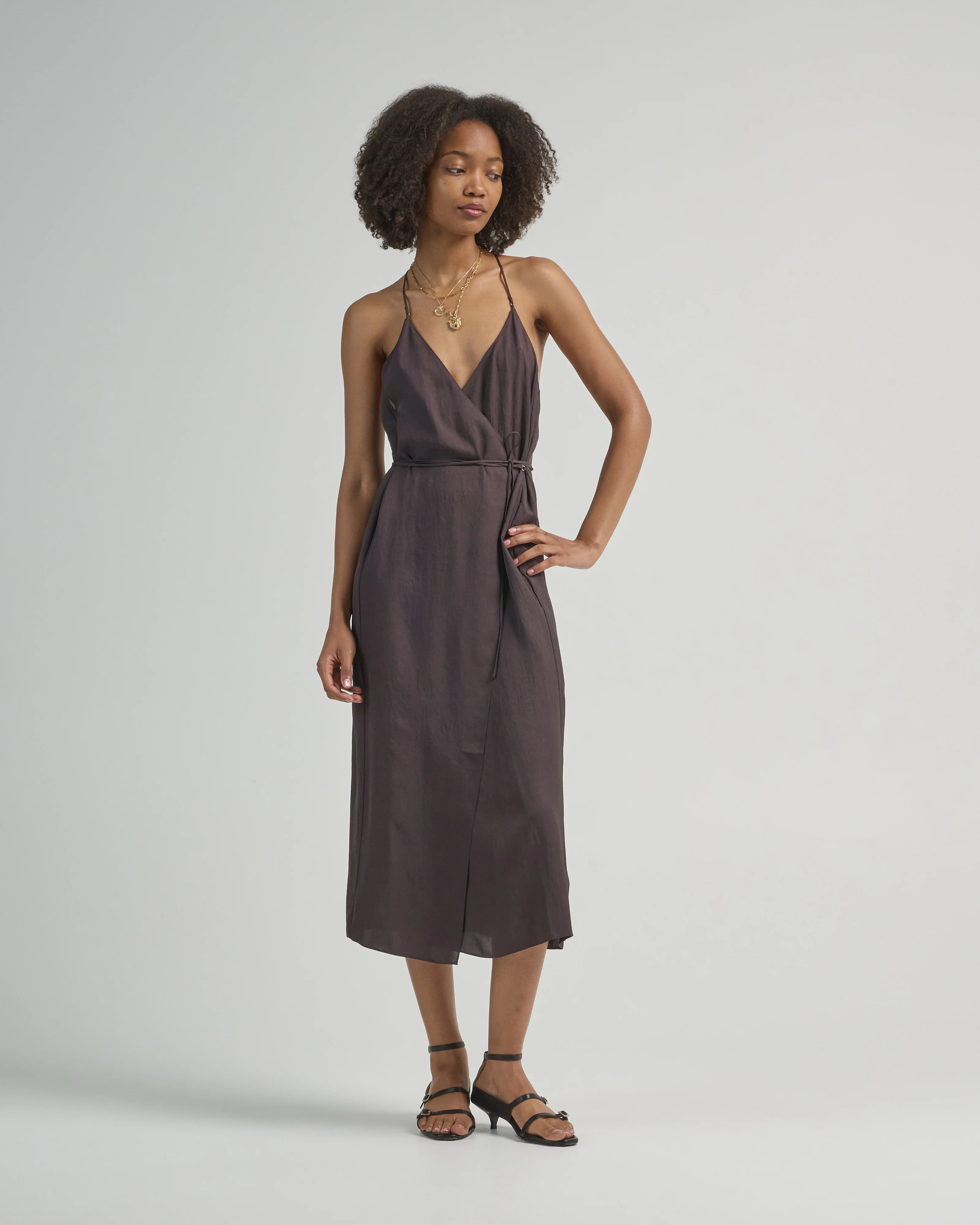 summer slip wrap dress - Image 4