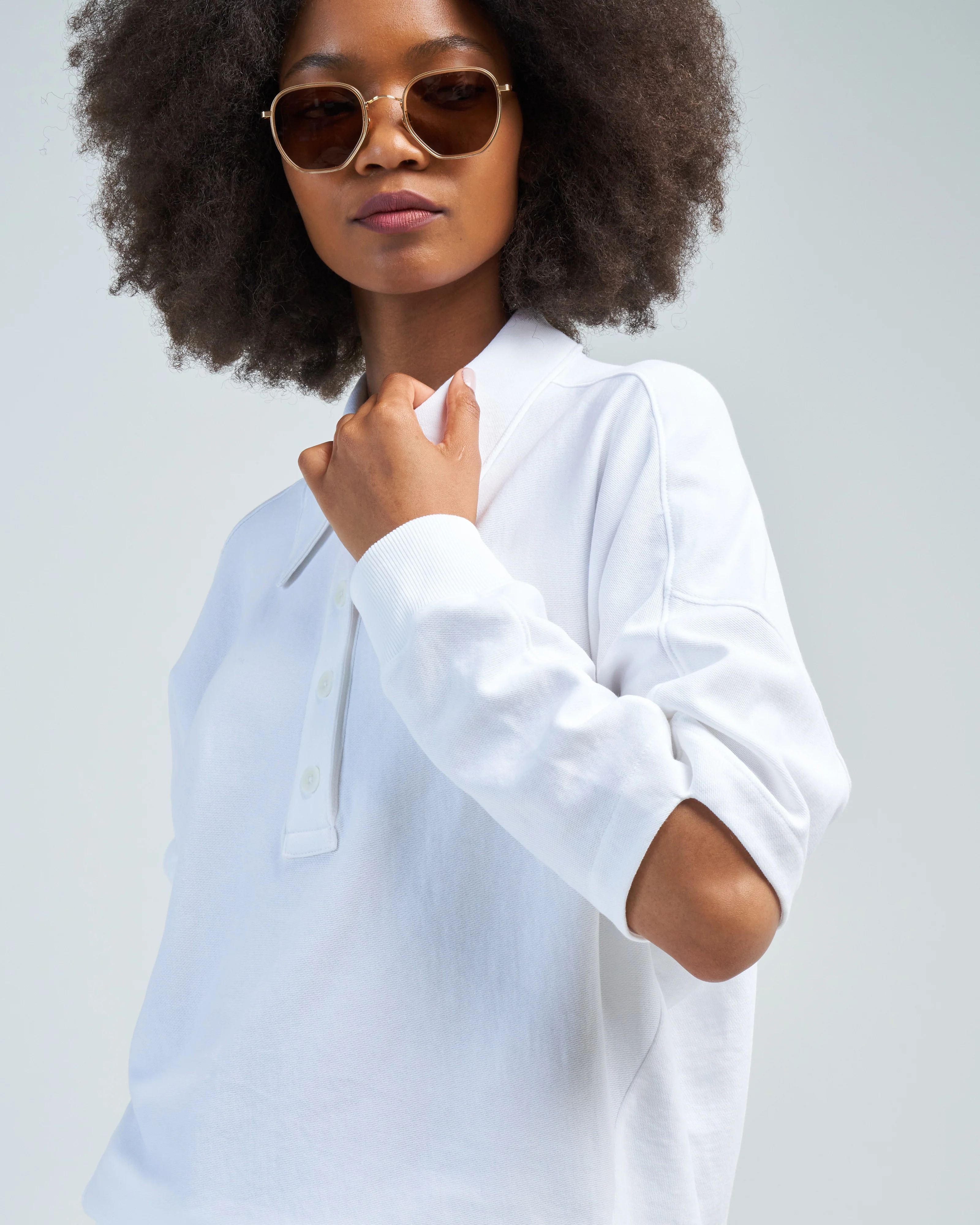 summer sweatshirting polo collar sweatshirt - Image 2