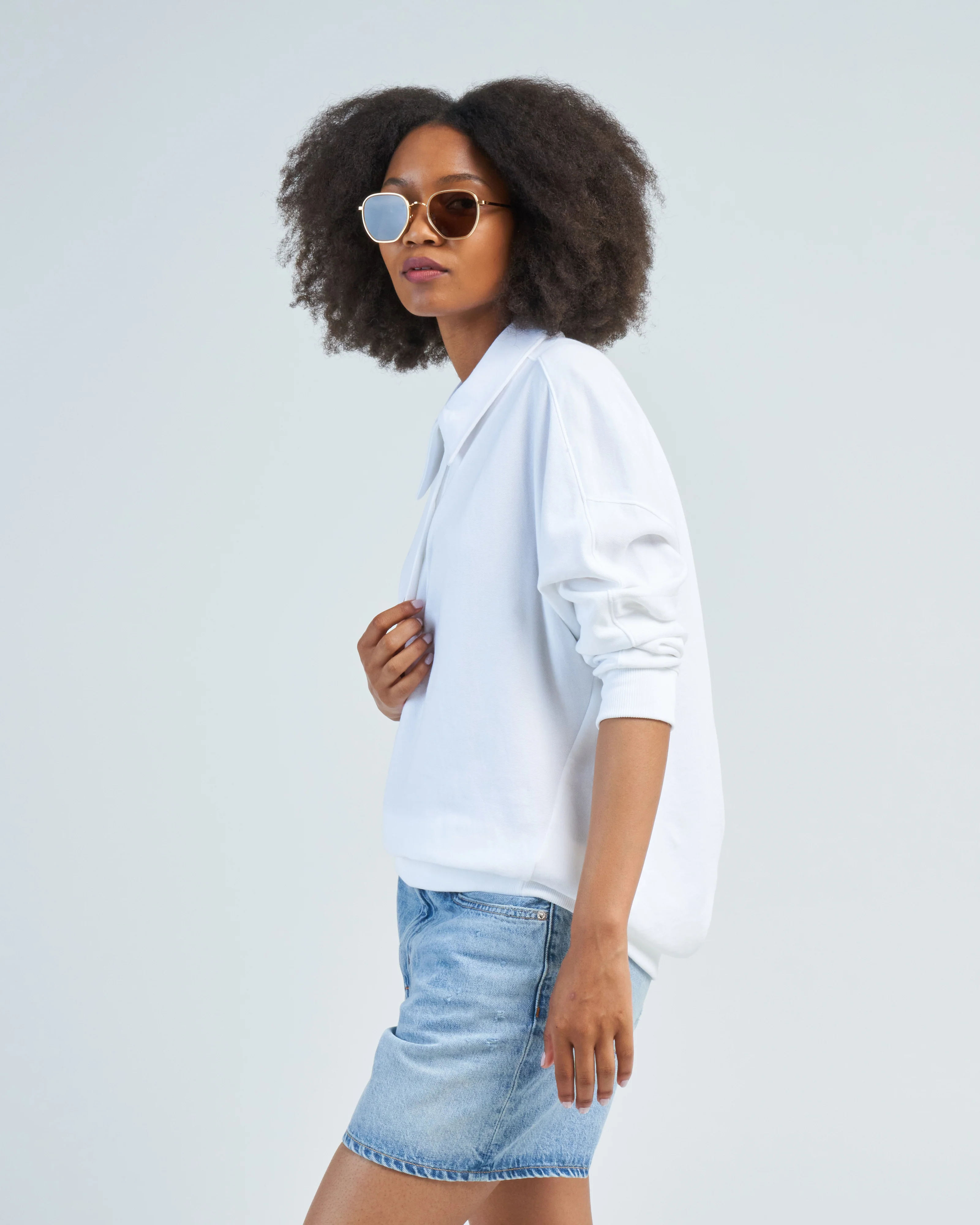 summer sweatshirting polo collar sweatshirt - Image 4