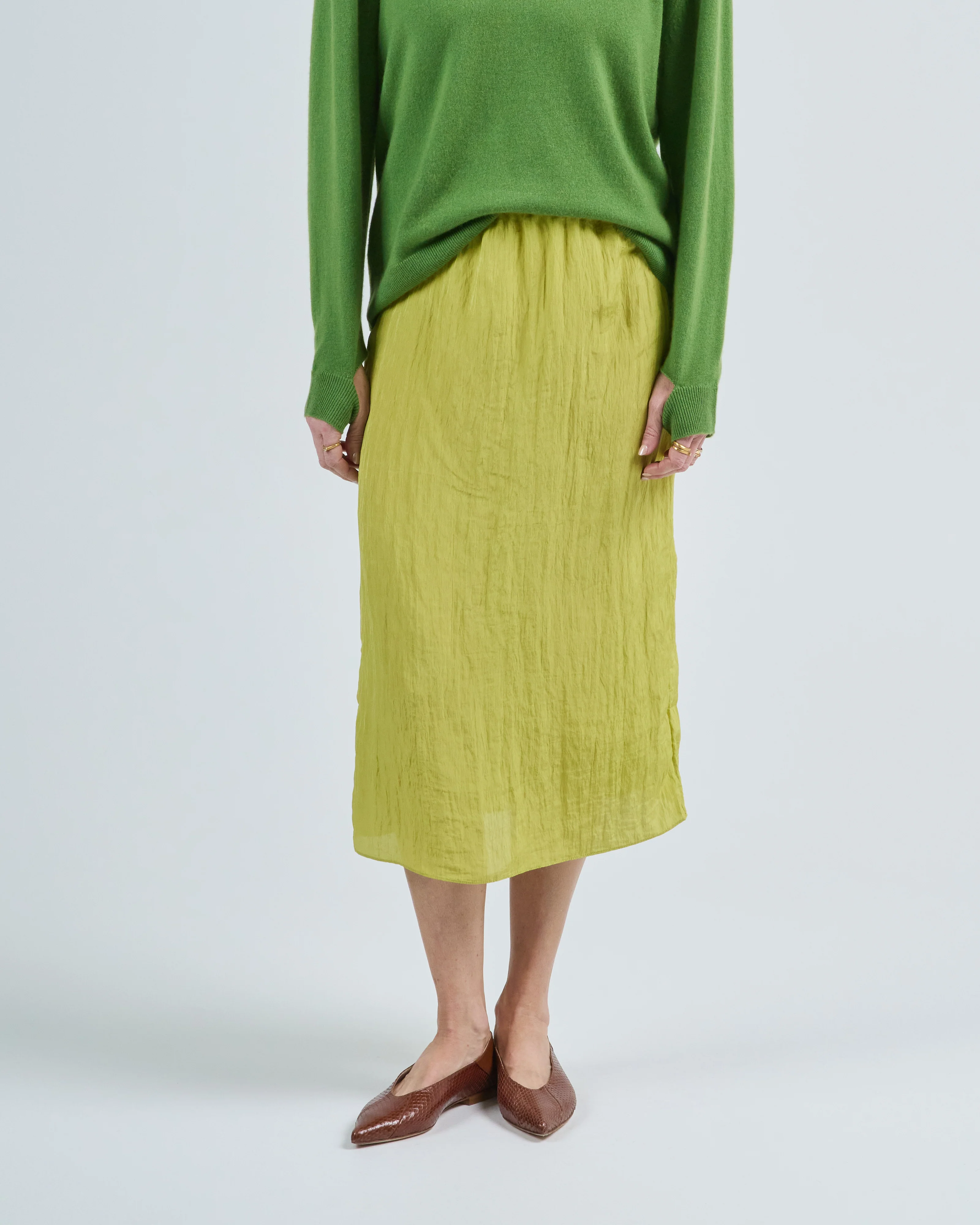 the crinkle slip skirt - Image 3