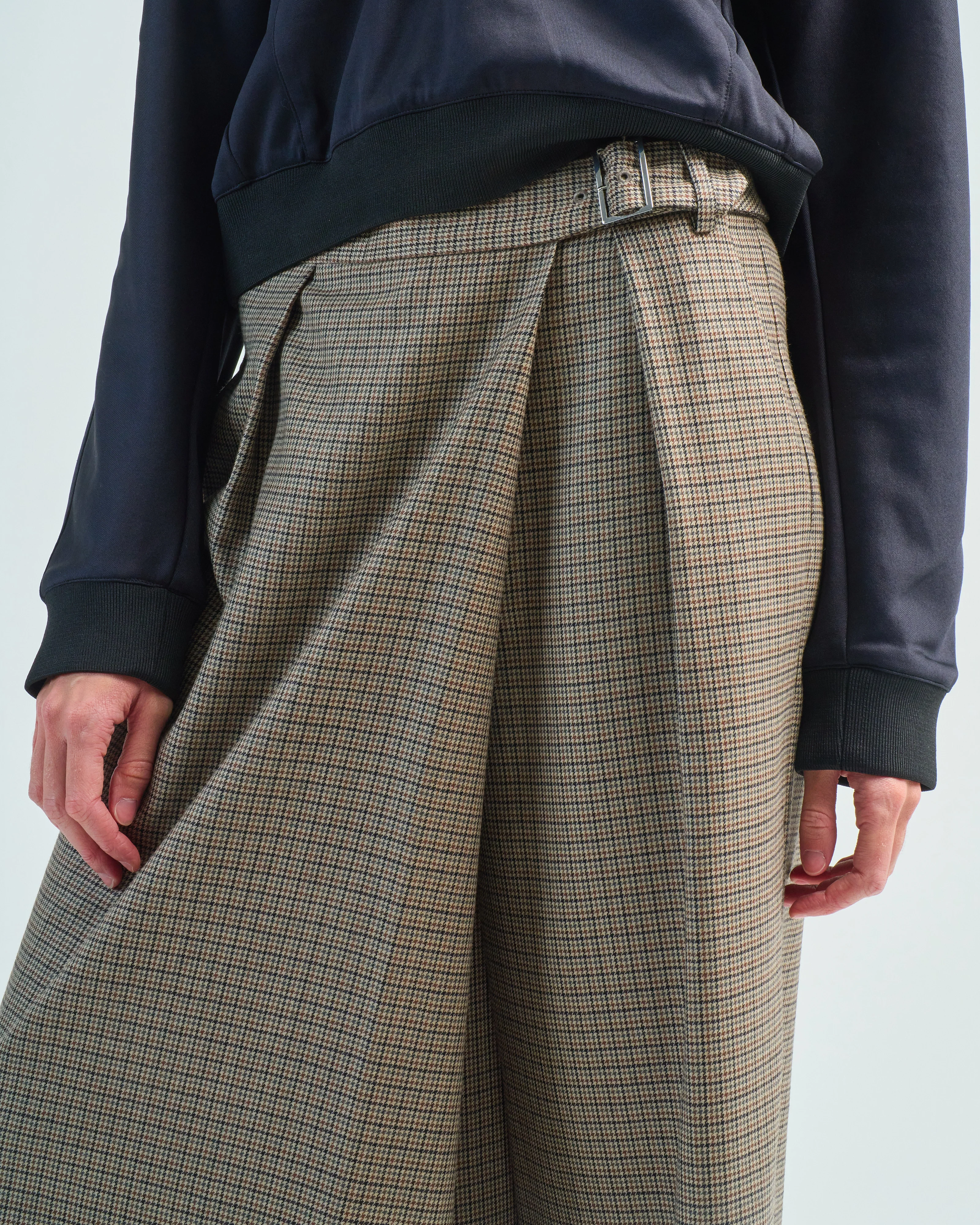 thomas menswear check wrap culotte - Image 5