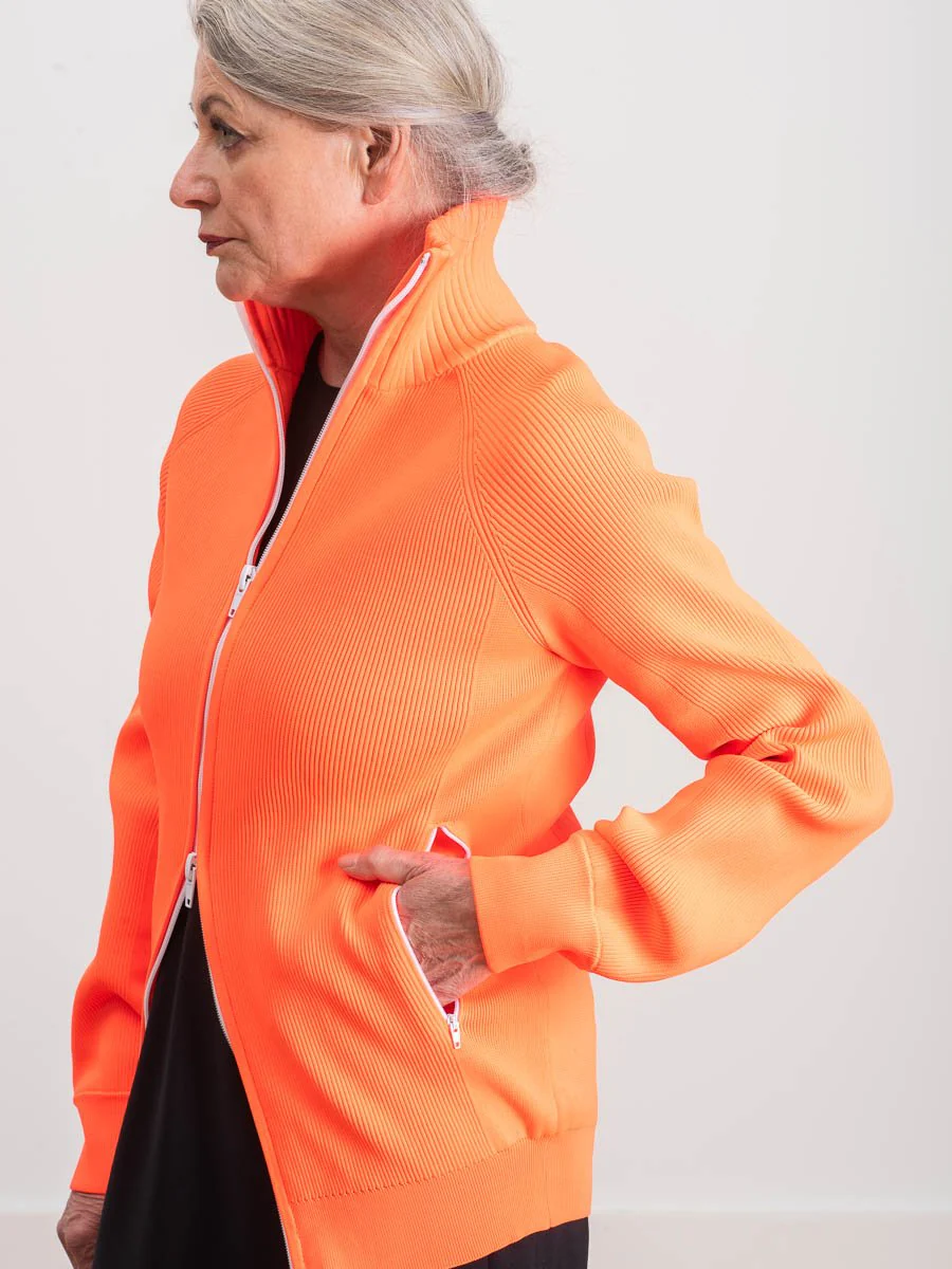 track zip cardigan - Image 3
