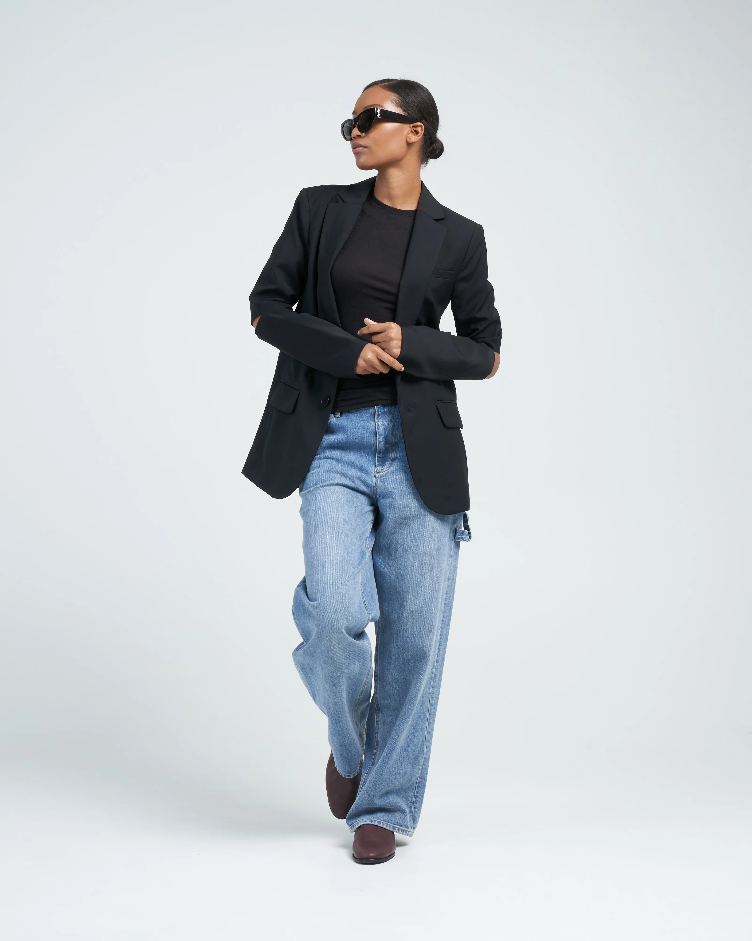tropical wool cutout sleeve marlon blazer - Image 2