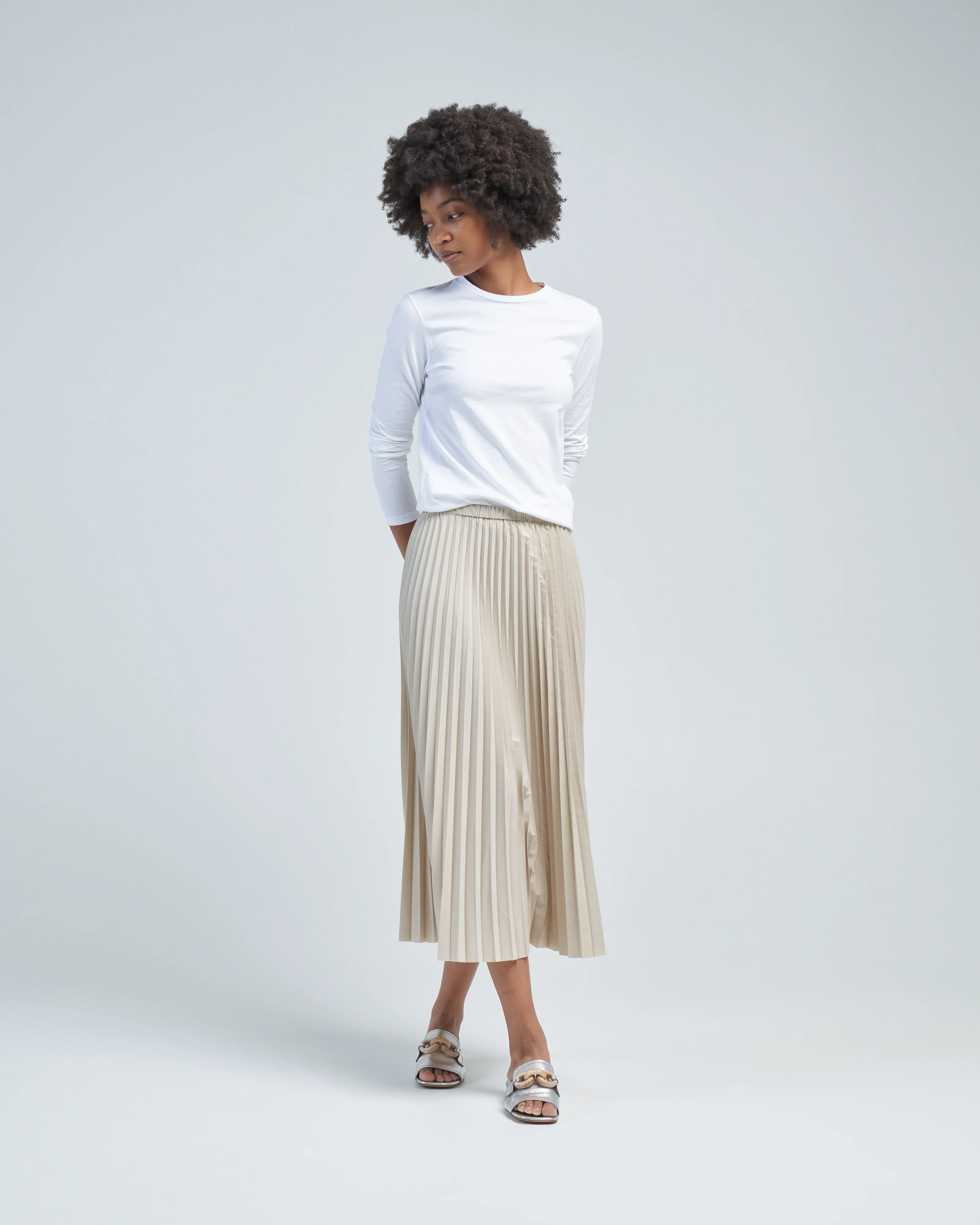long sleeve fitted tee - Image 2