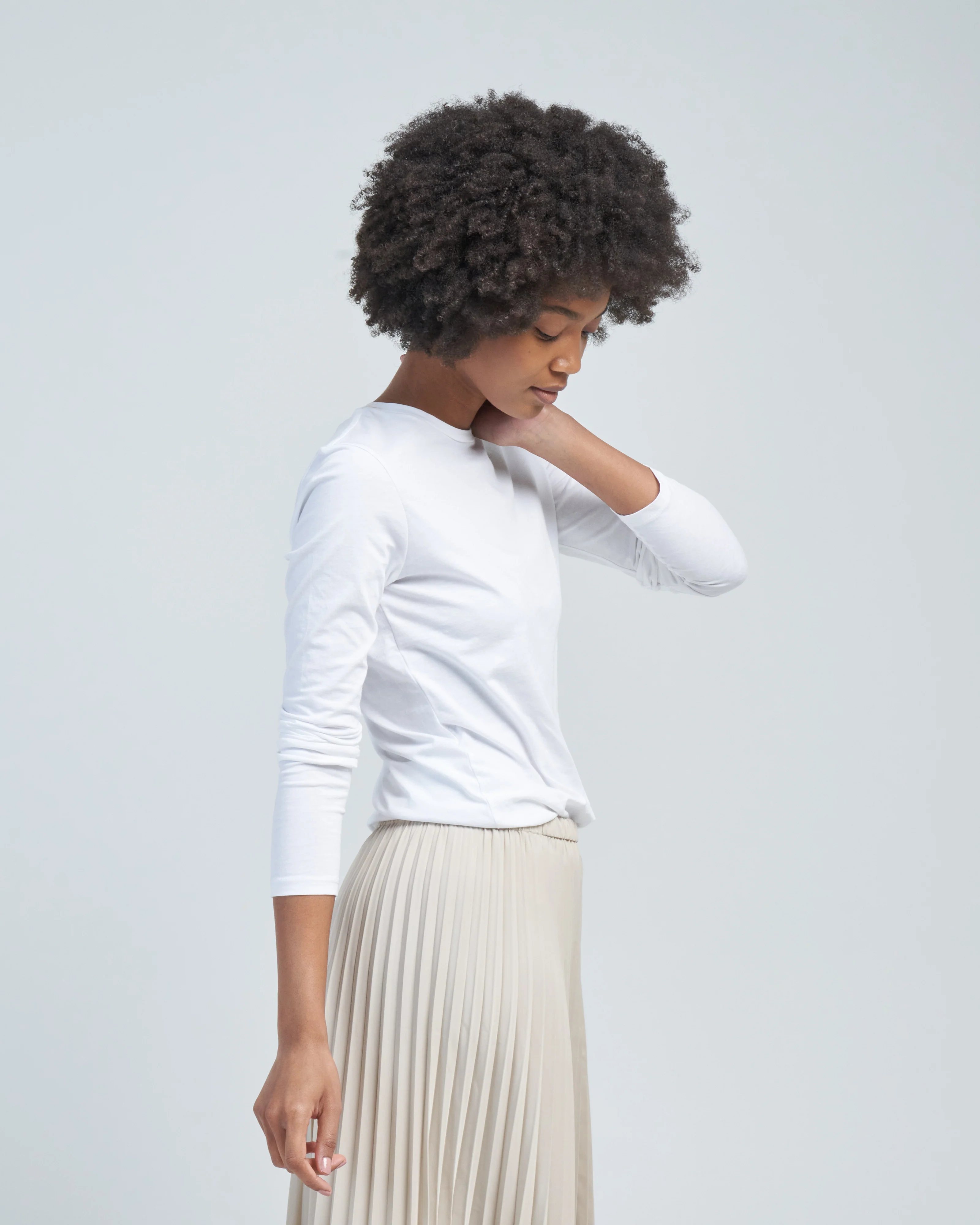 long sleeve fitted tee - Image 3
