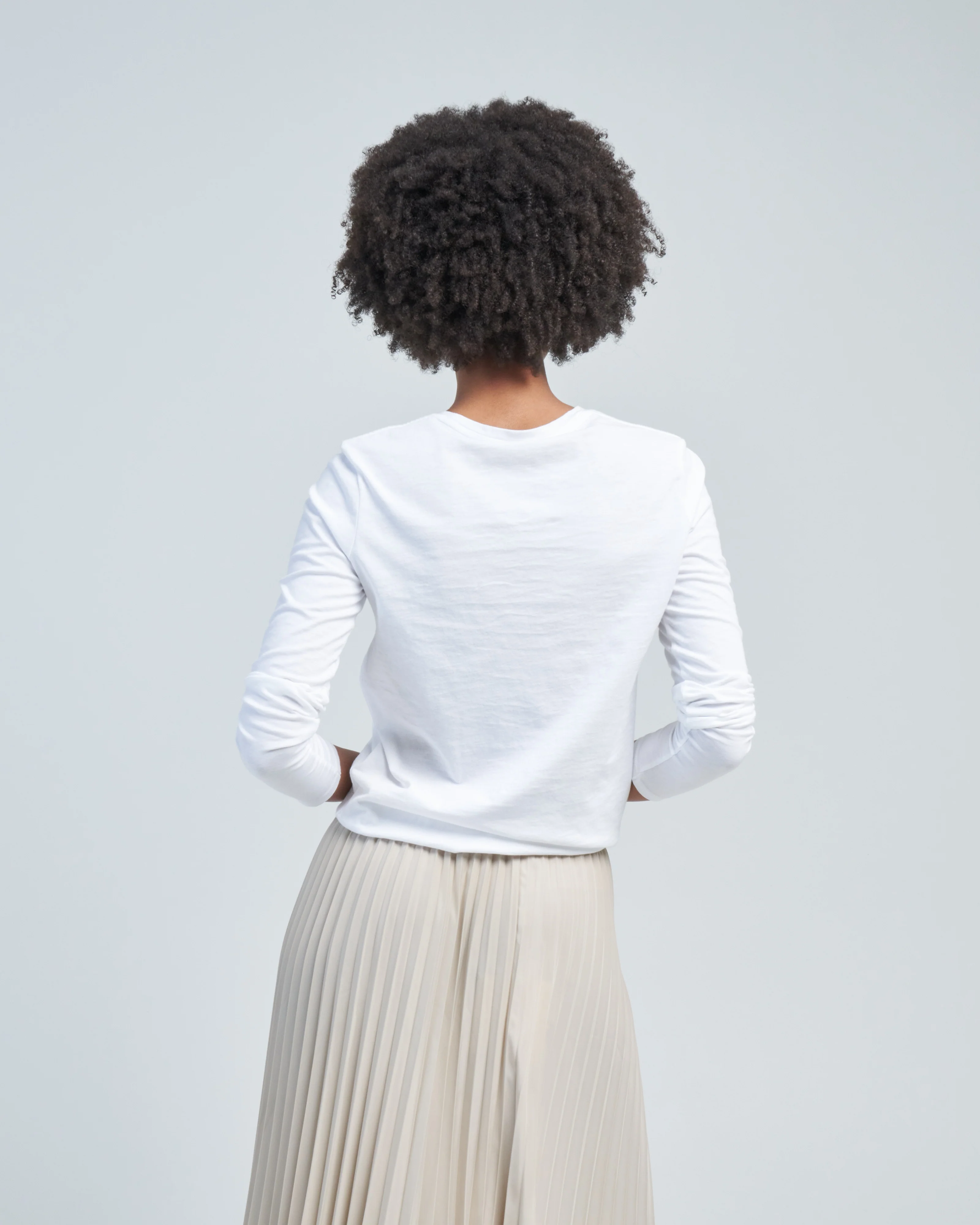 long sleeve fitted tee - Image 4