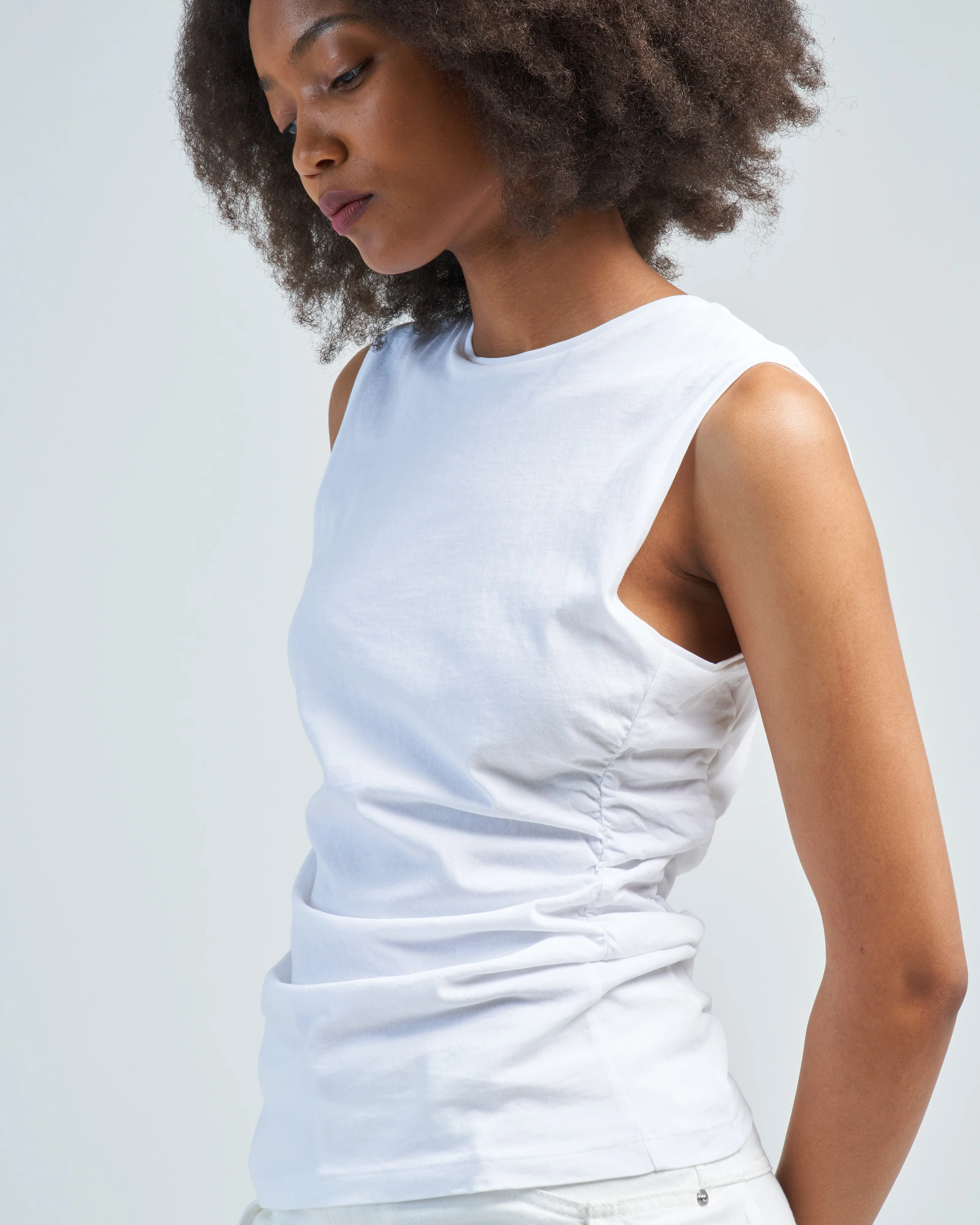 tshirting shirred crewneck top - Image 5