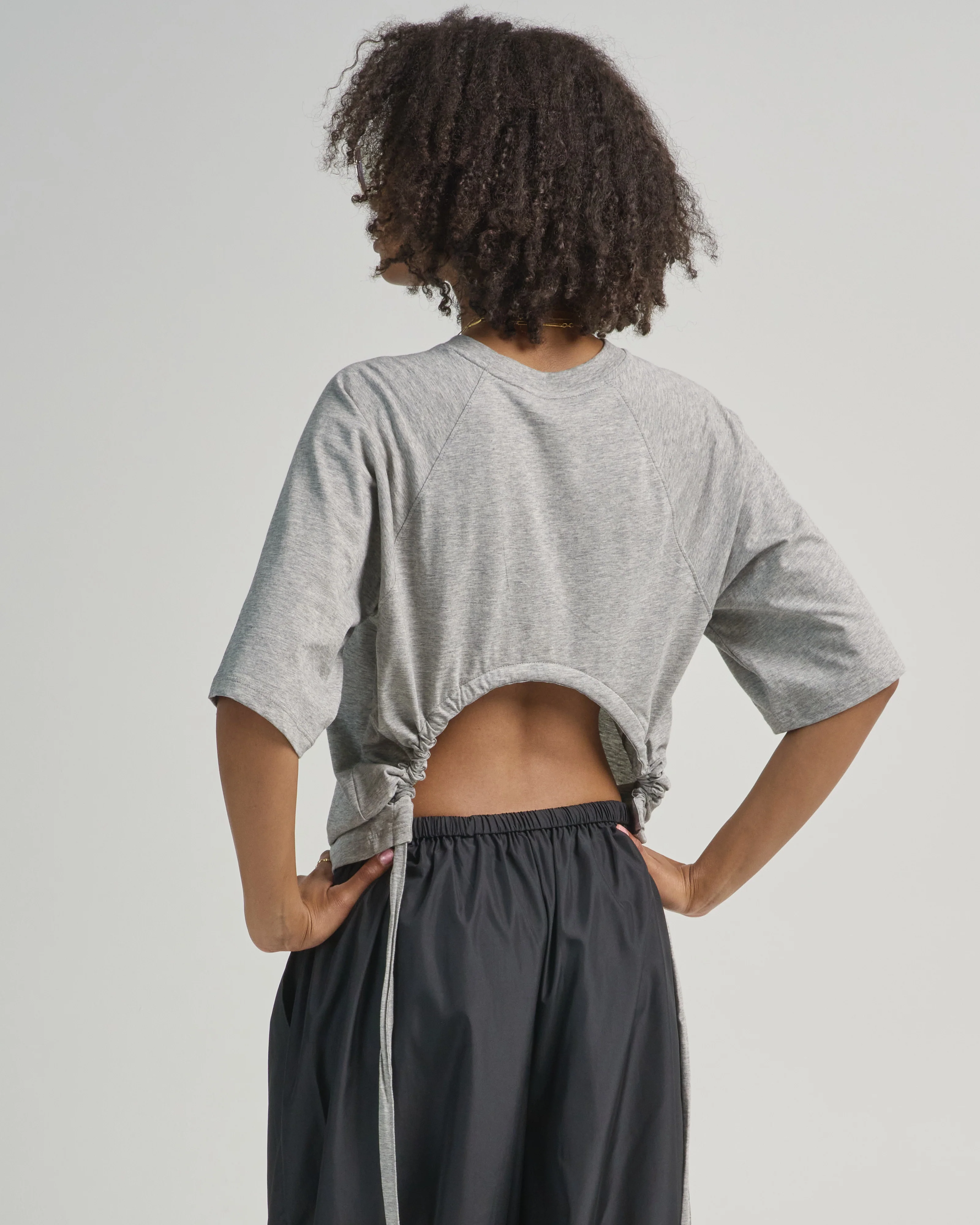 tshirting short sleeve top with shirred back - Image 2
