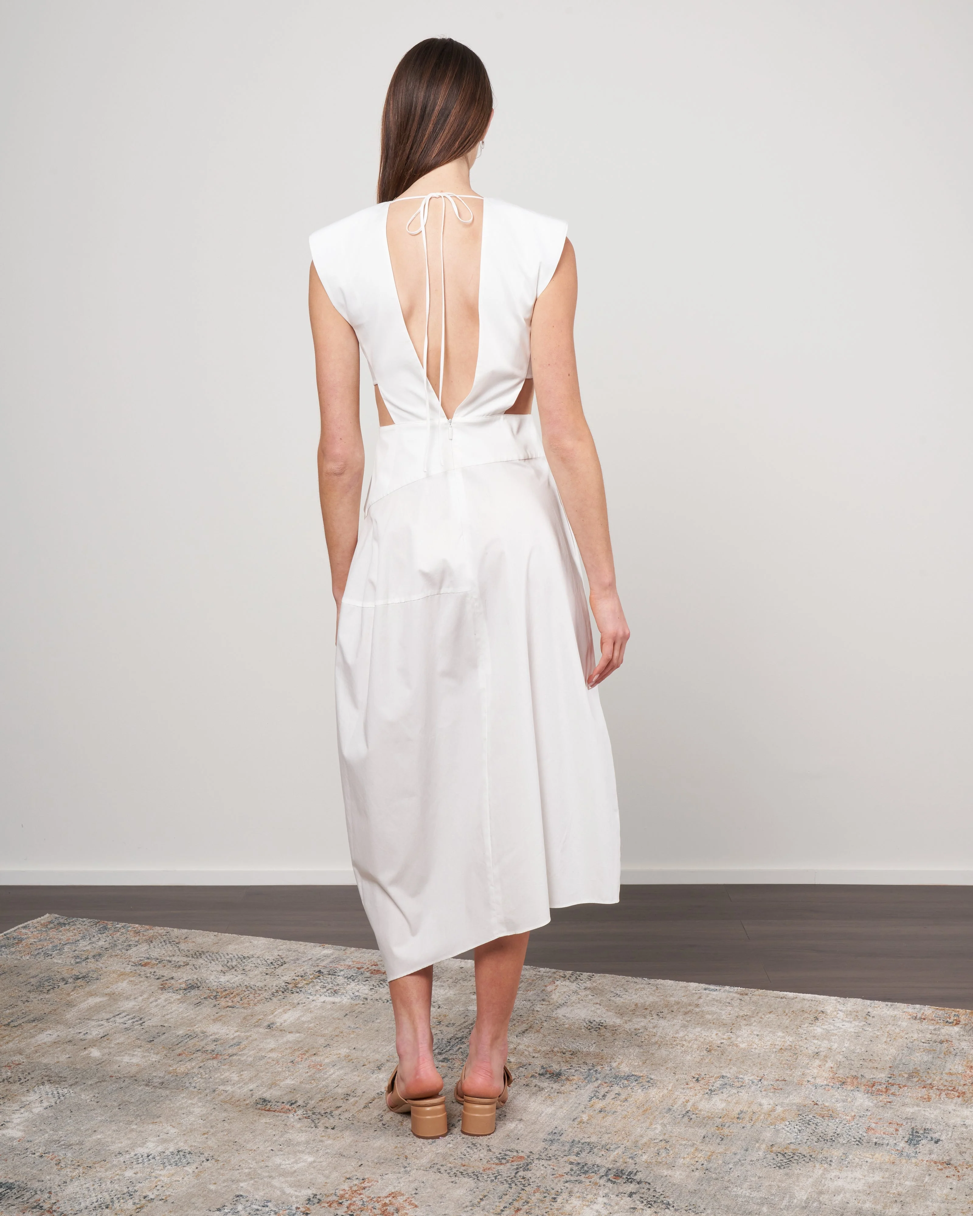 tulipe dress - white/black multi - Image 4