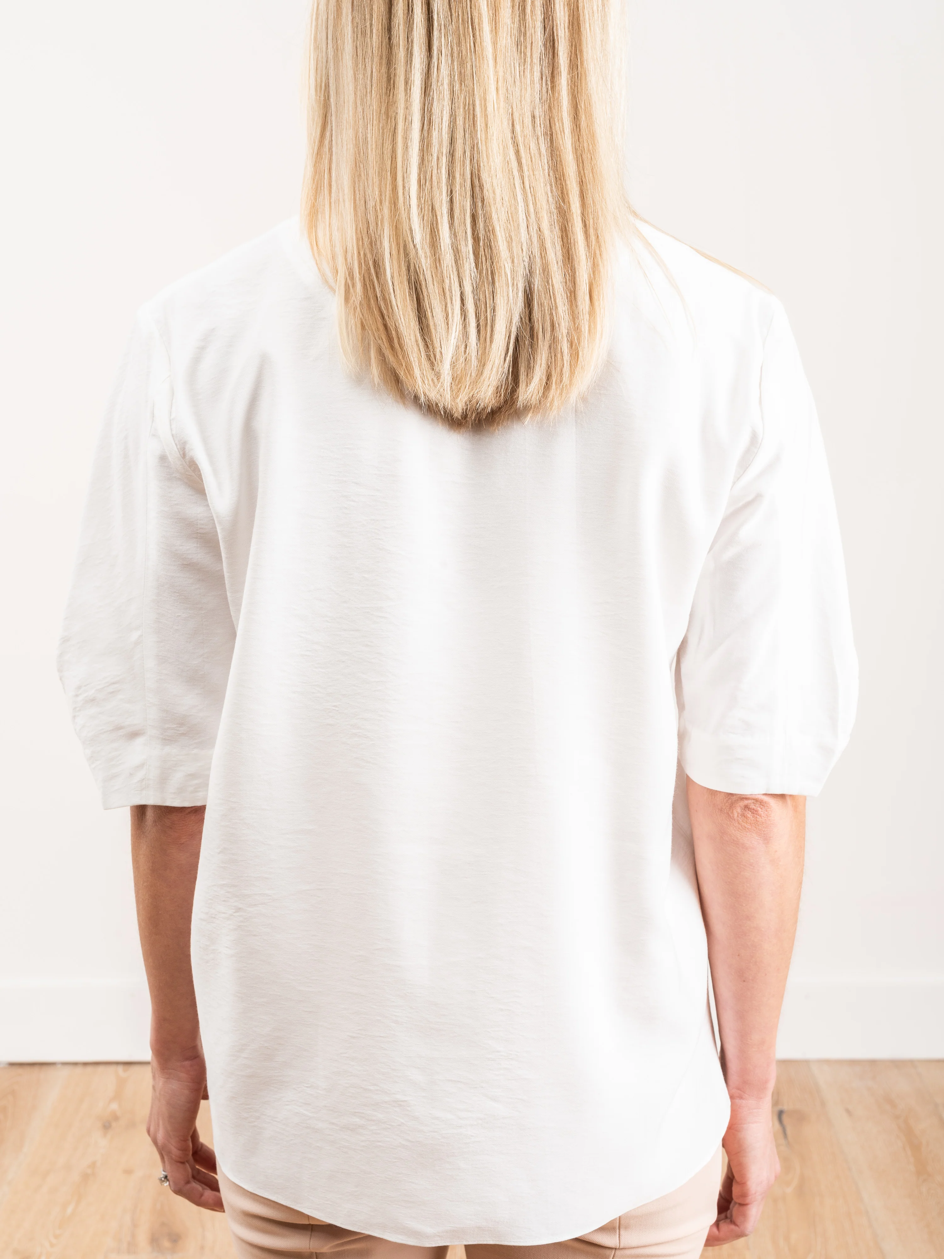 viscose twill vneck top - Image 6