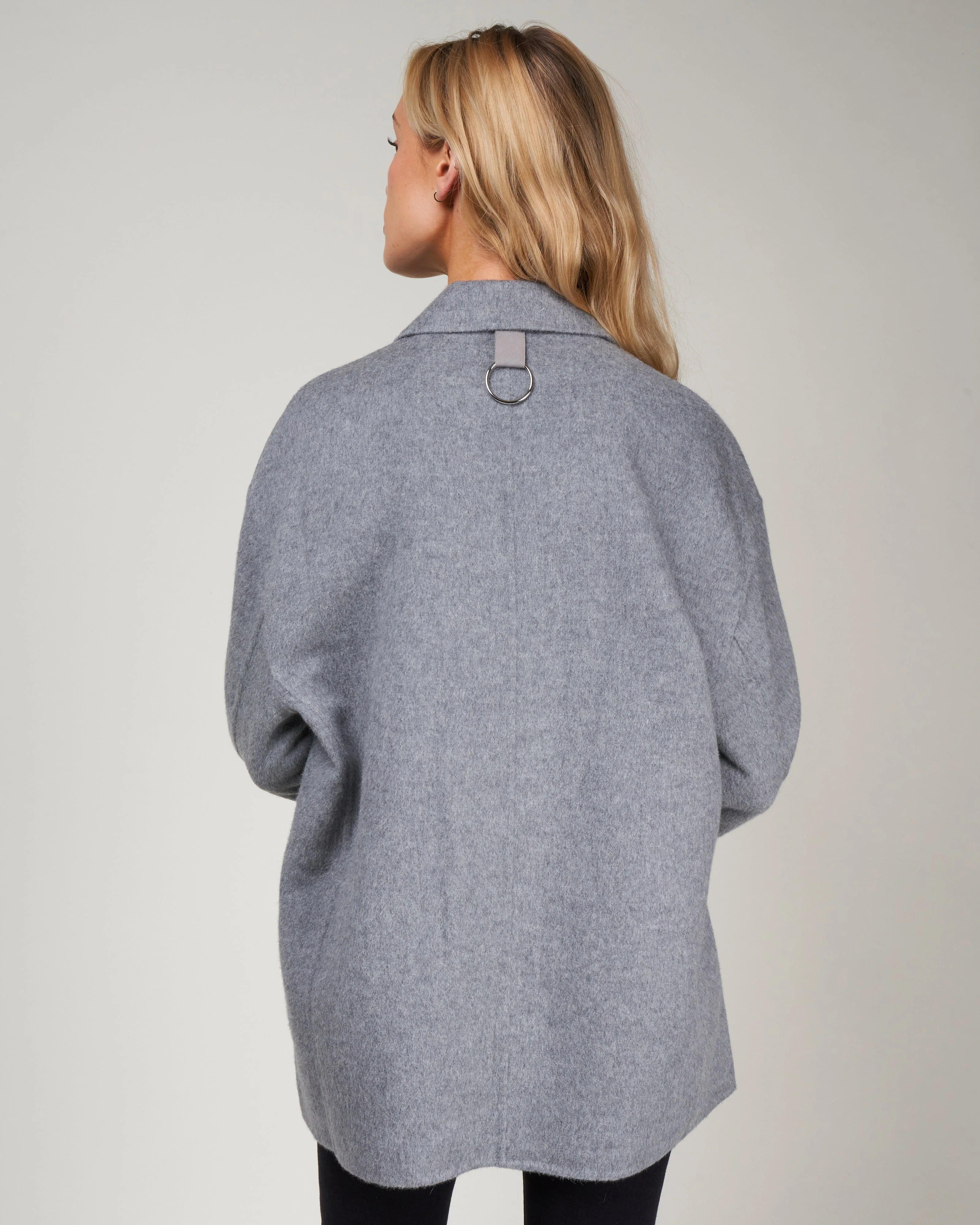 wool angora liam blazer - medium heather grey - Image 4