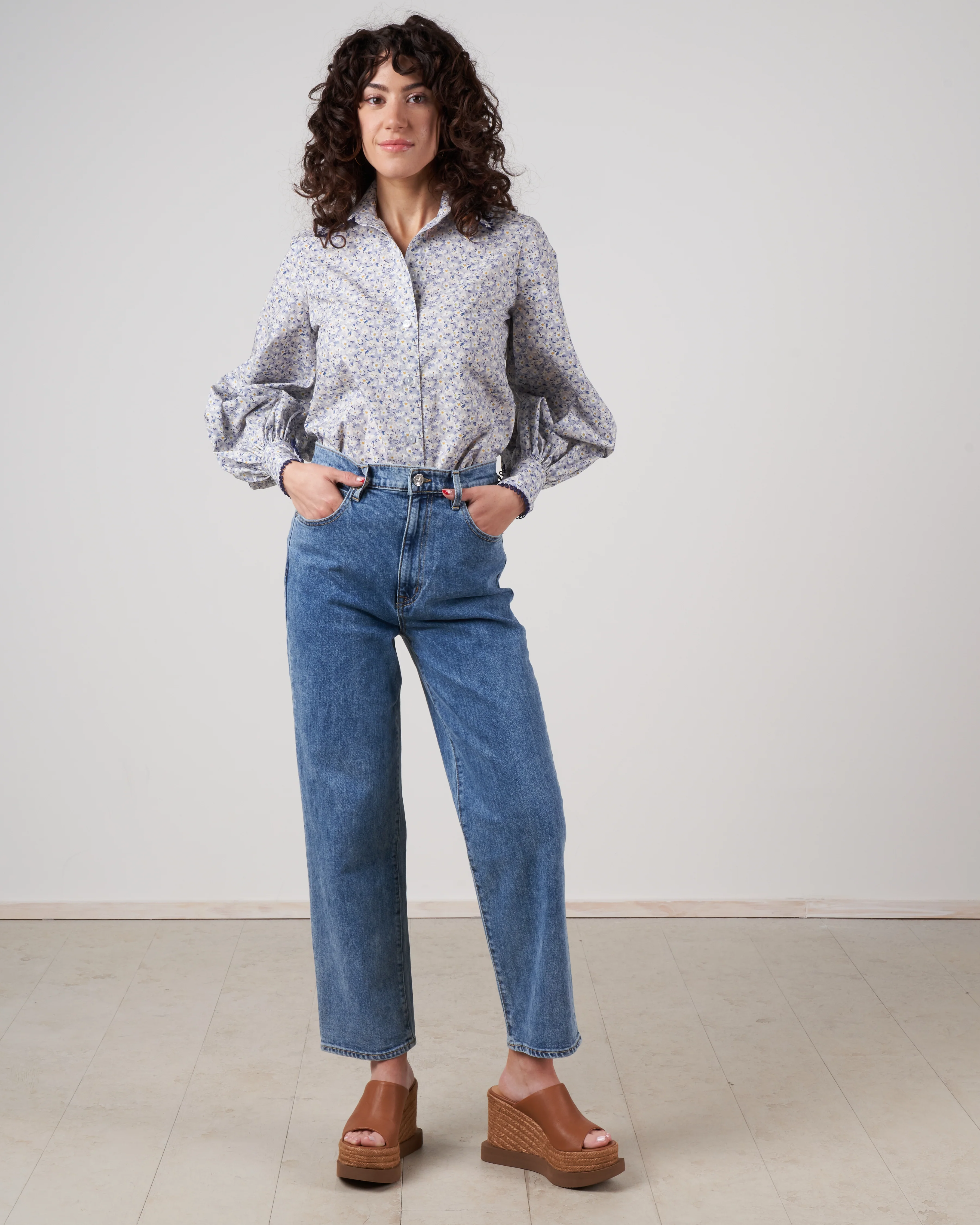 bridger top with loop trim - simones song sky - Image 6