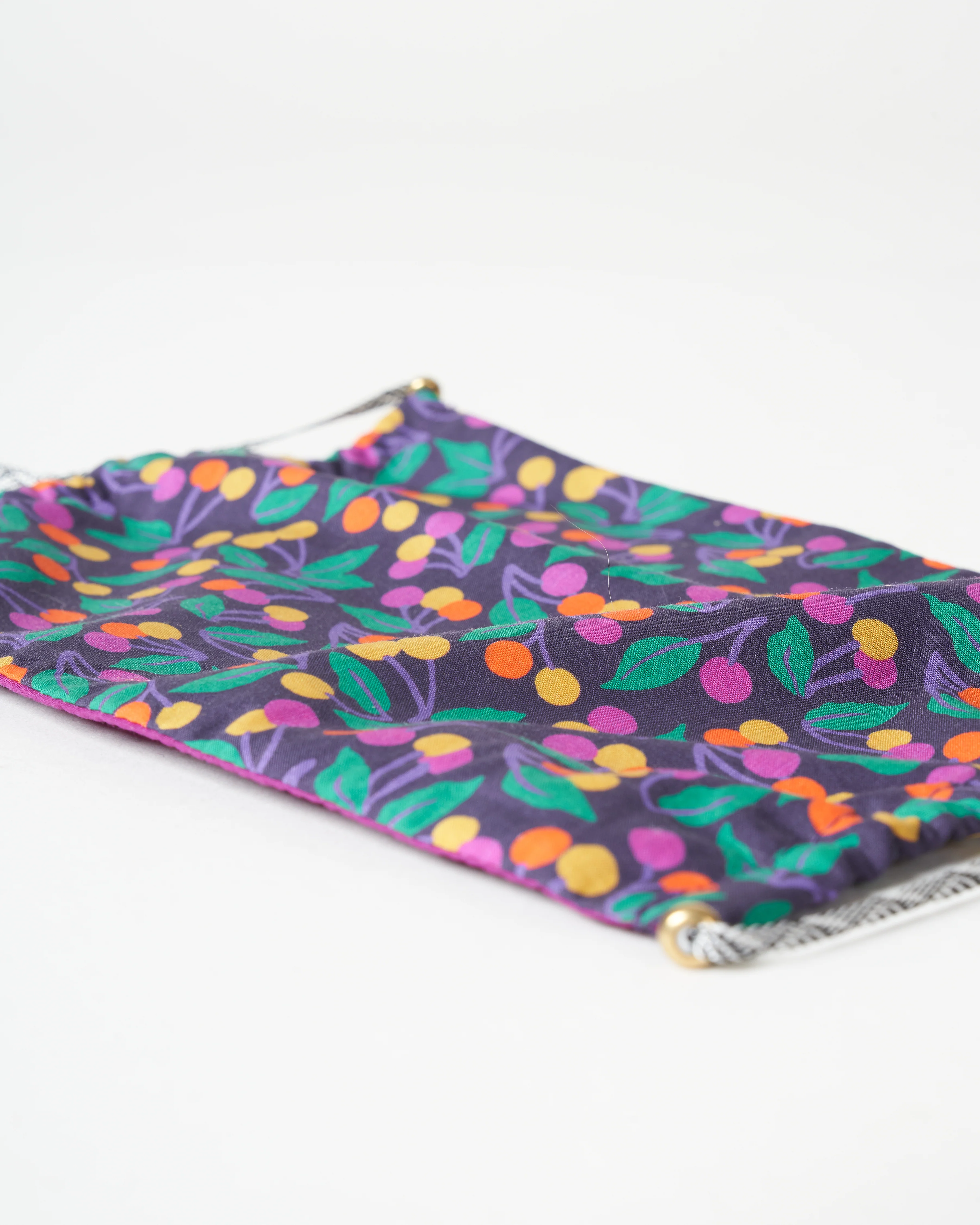 liberty print face mask - fruit print - Image 2