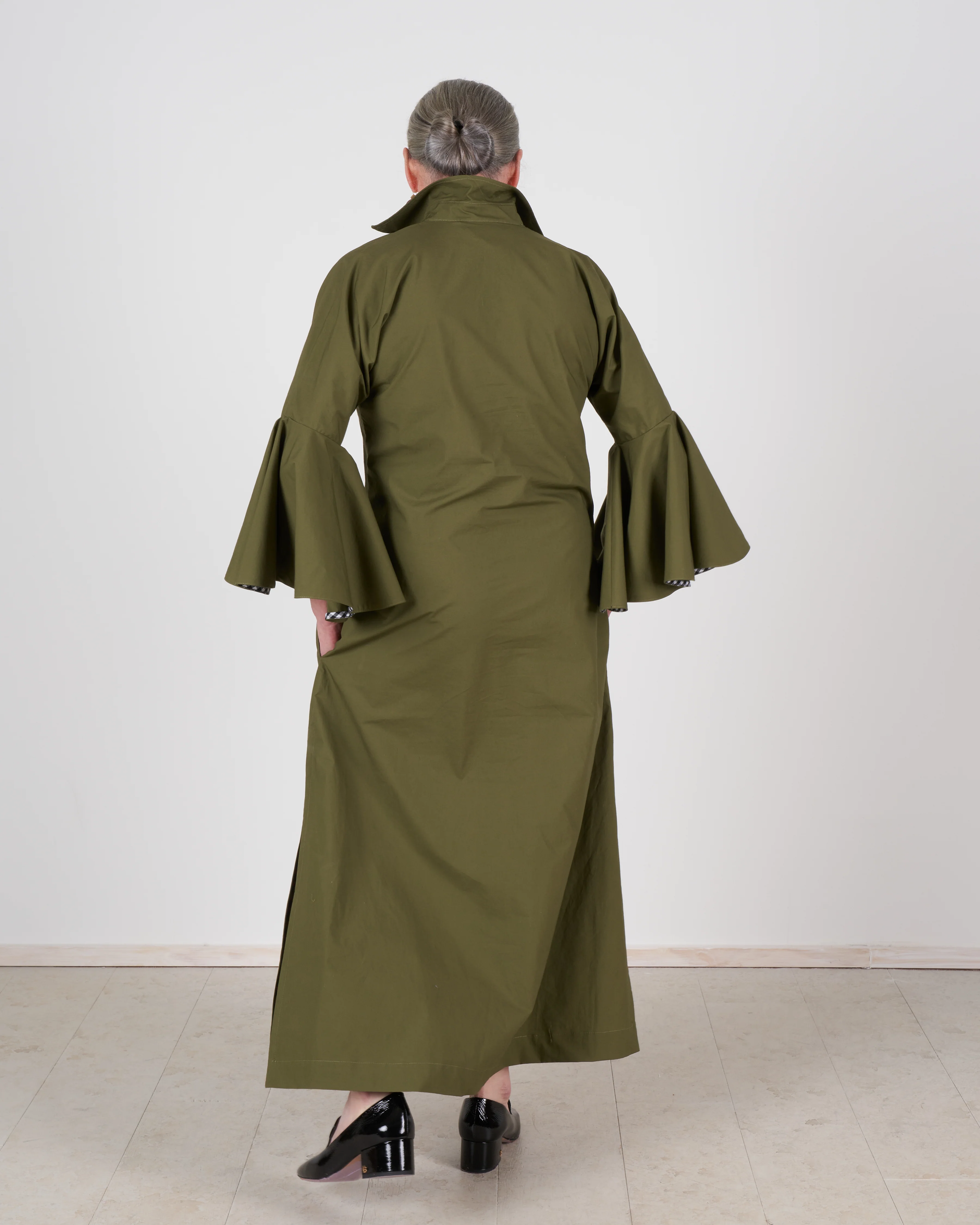 patio shift dress - olive - Image 4