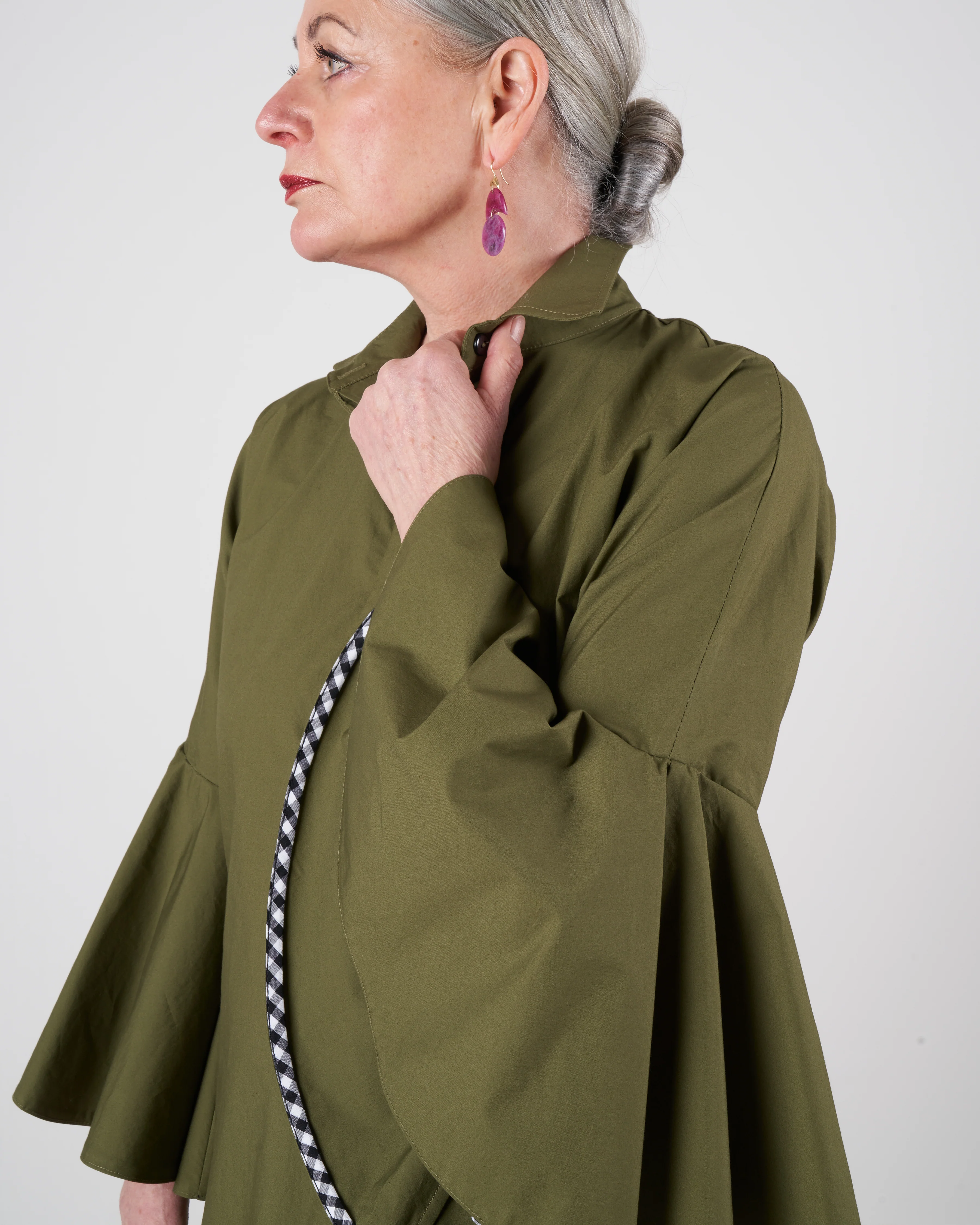 patio shift dress - olive - Image 5