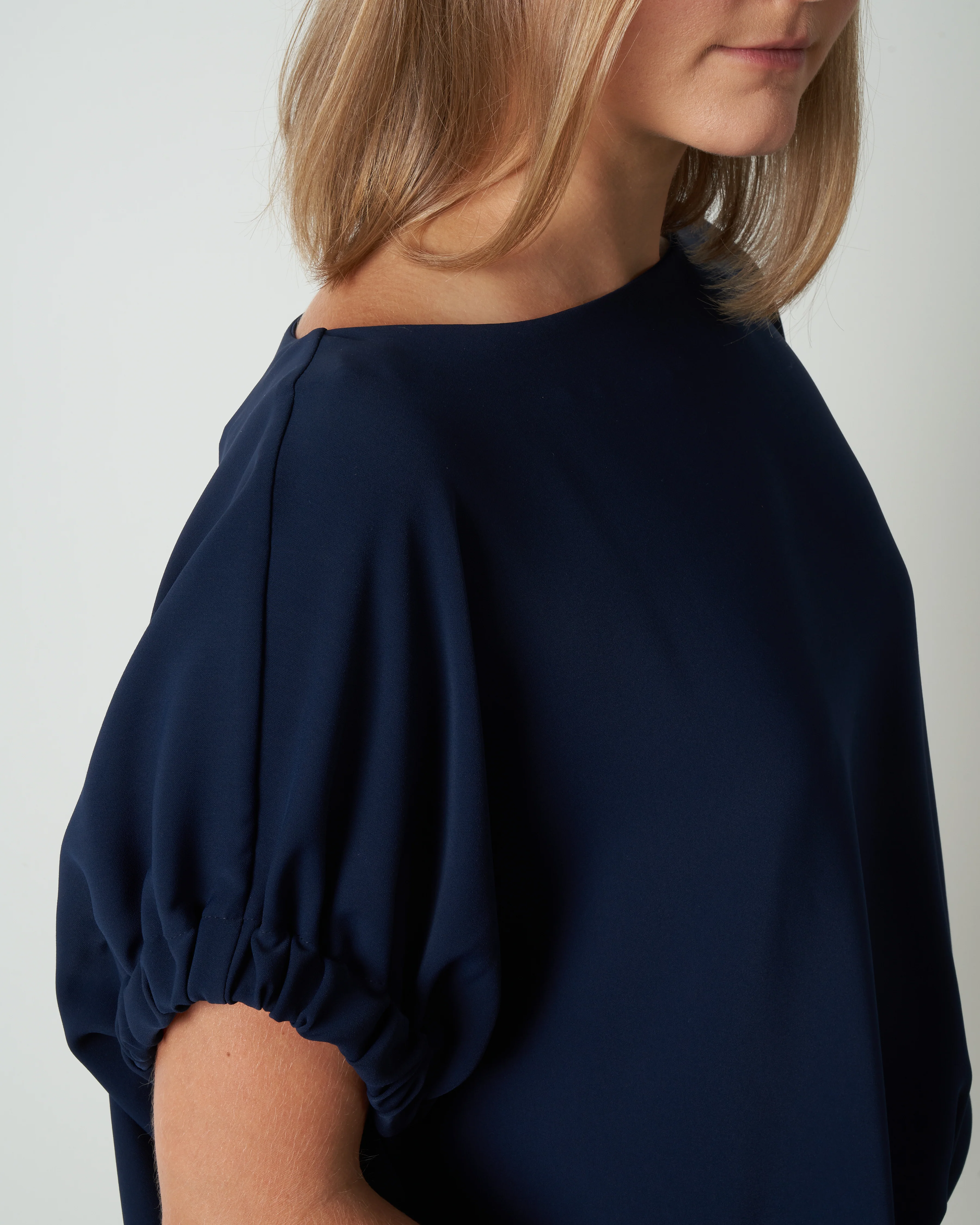 satin top - navy - Image 6