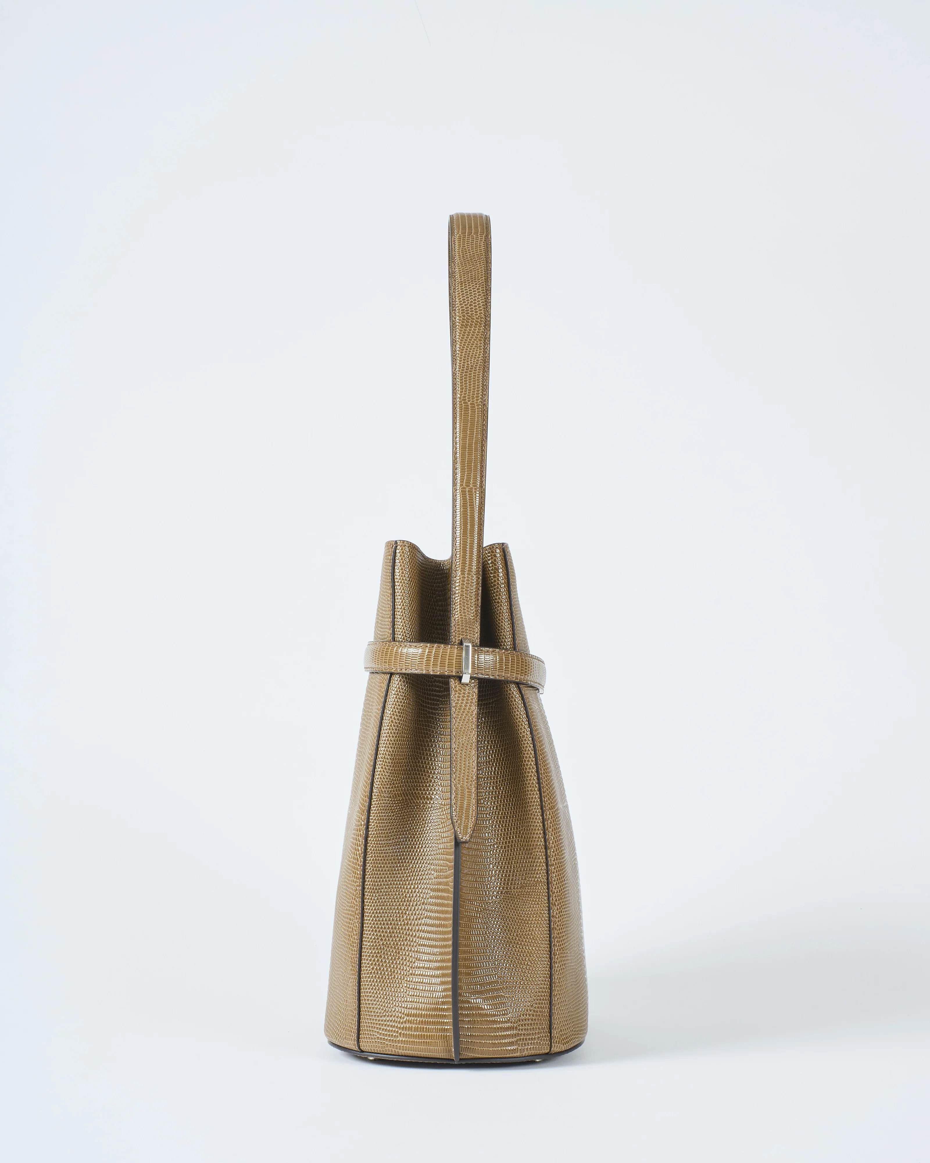 belted lizard embossed bucket bag - Image 4